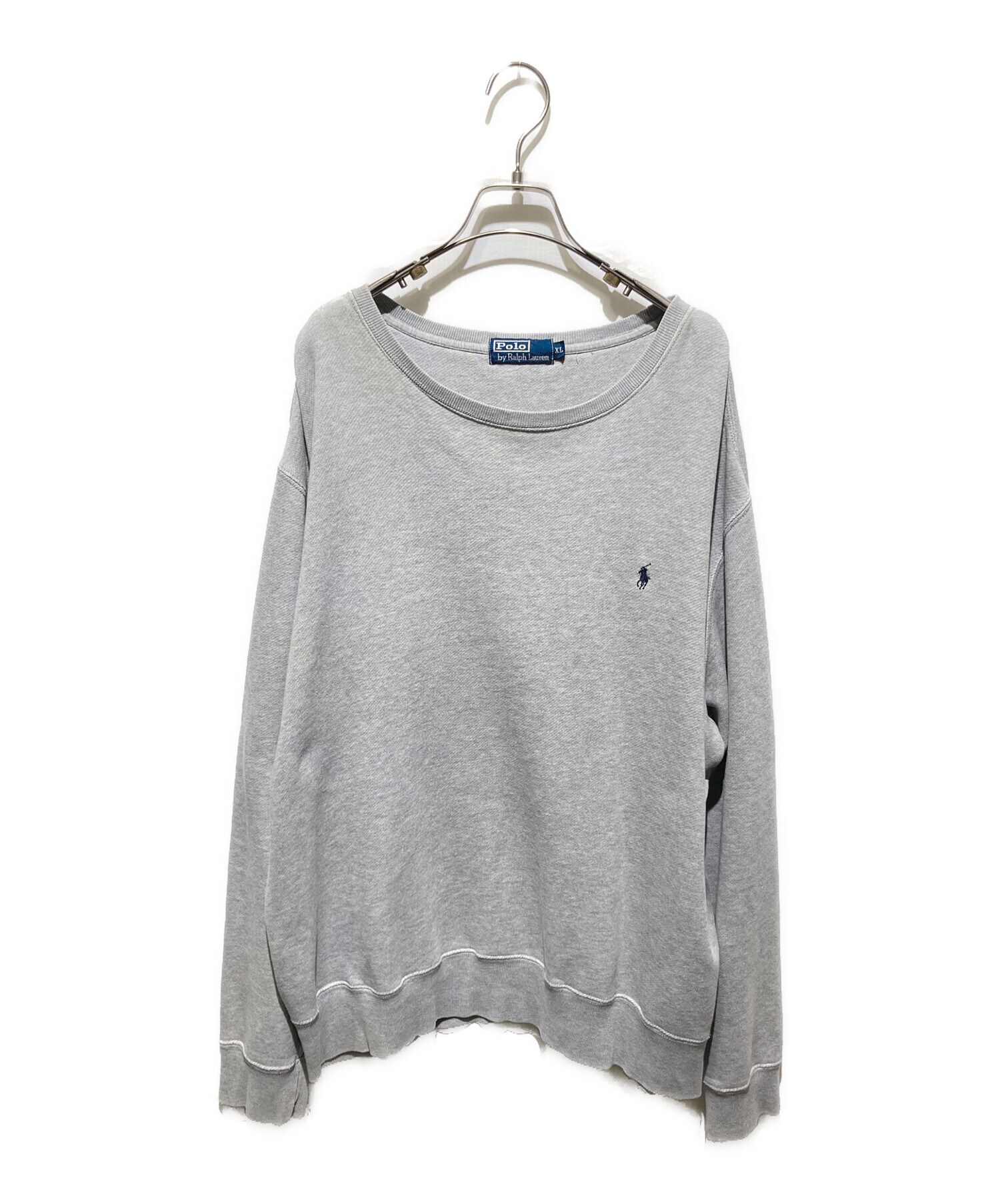 『希少 90s』Polo by ralph lauren スウェット　グレー 中古・古着通販】POLO RALPH LAUREN (ポロ・ラルフローレン) 90s