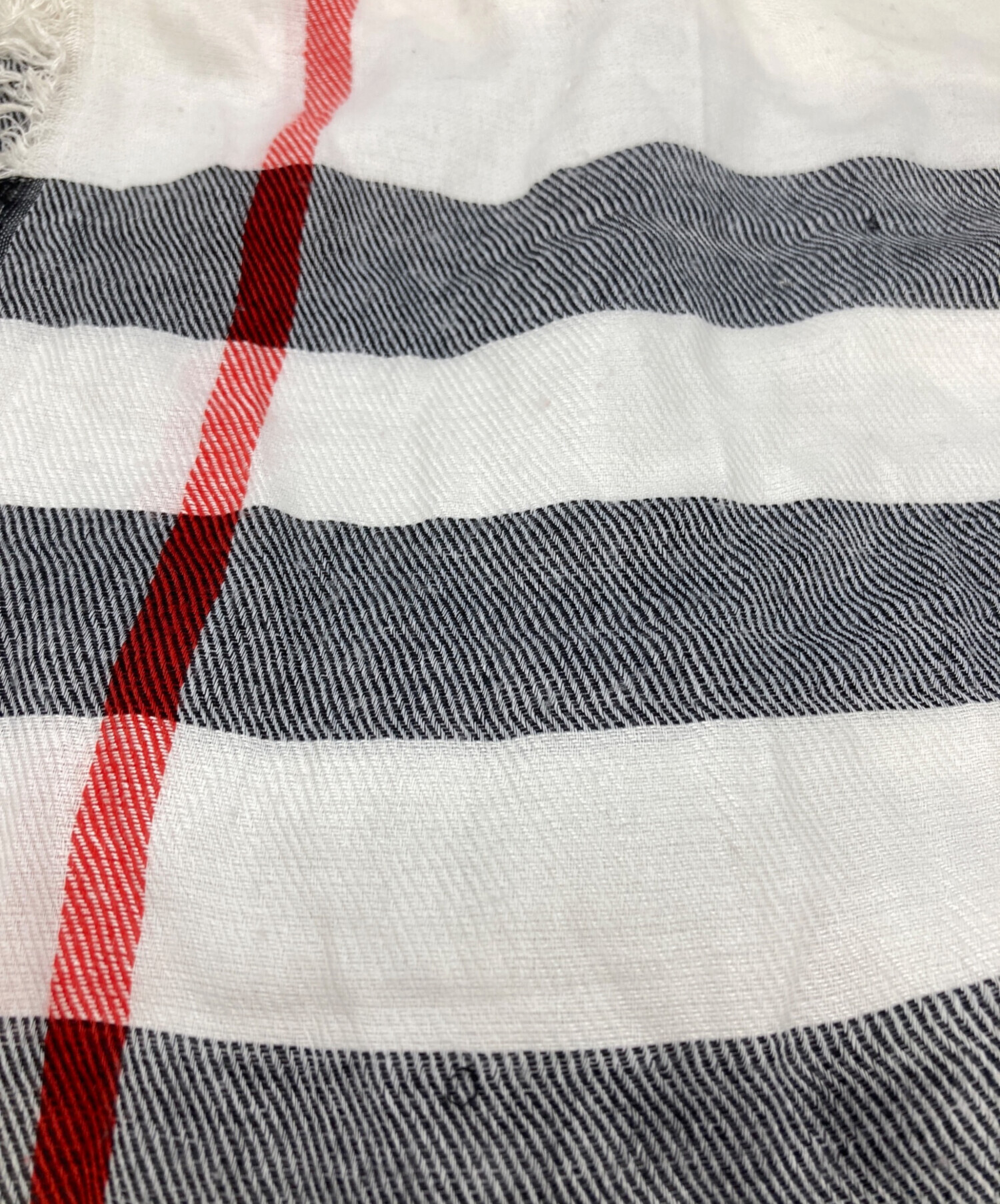 中古・古着通販】BURBERRY (バーバリー) ウールカシミヤ大判スカーフ