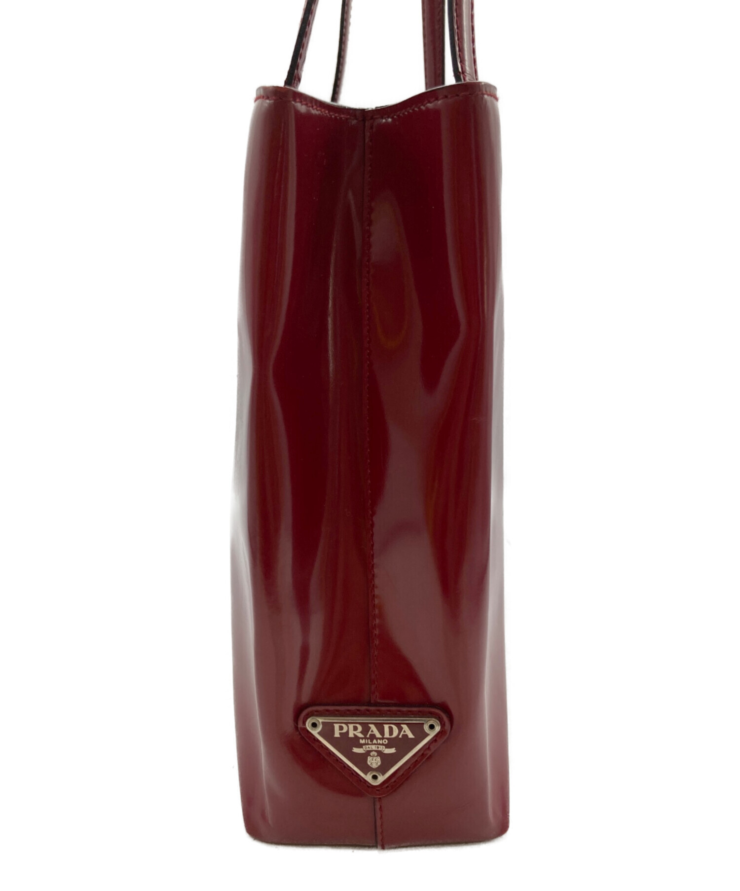 中古・古着通販】PRADA (プラダ) トライアングルロゴプレート パテント