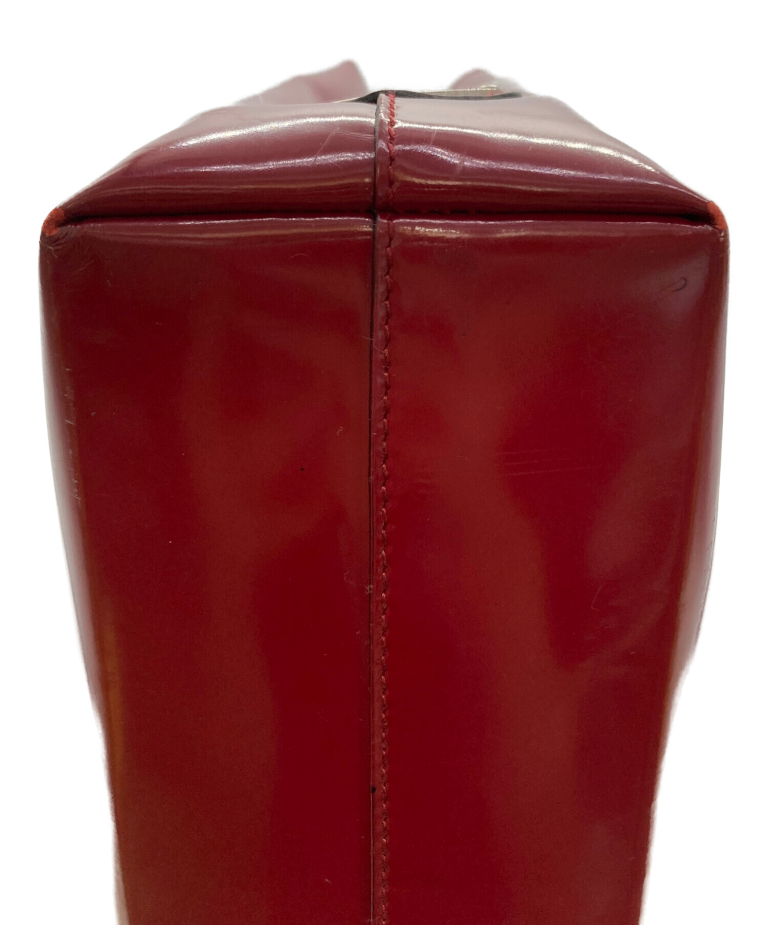 中古・古着通販】PRADA (プラダ) トライアングルロゴプレート パテント