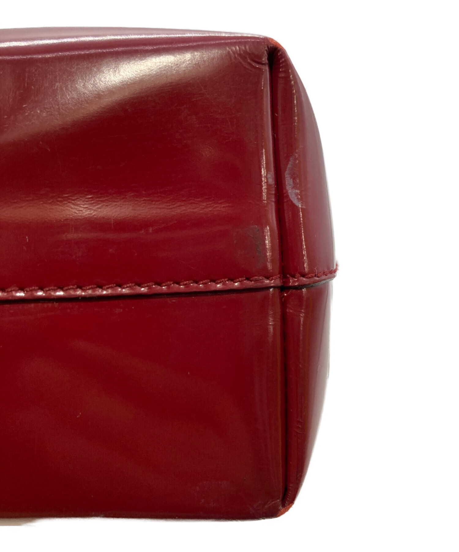 中古・古着通販】PRADA (プラダ) トライアングルロゴプレート パテント