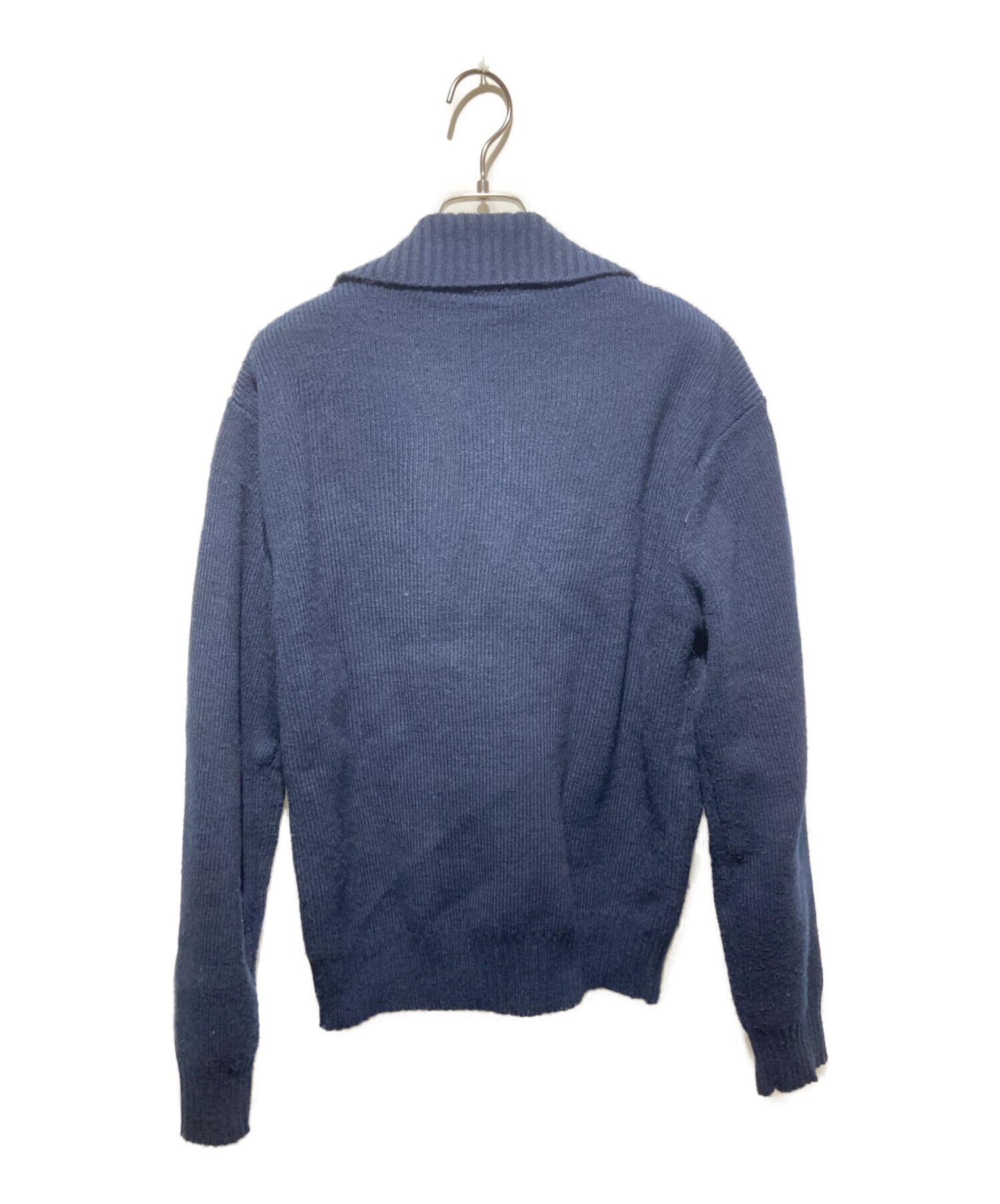 中古・古着通販】C&A (シーアンドエー) ユーロ古着レザー切替ニット 