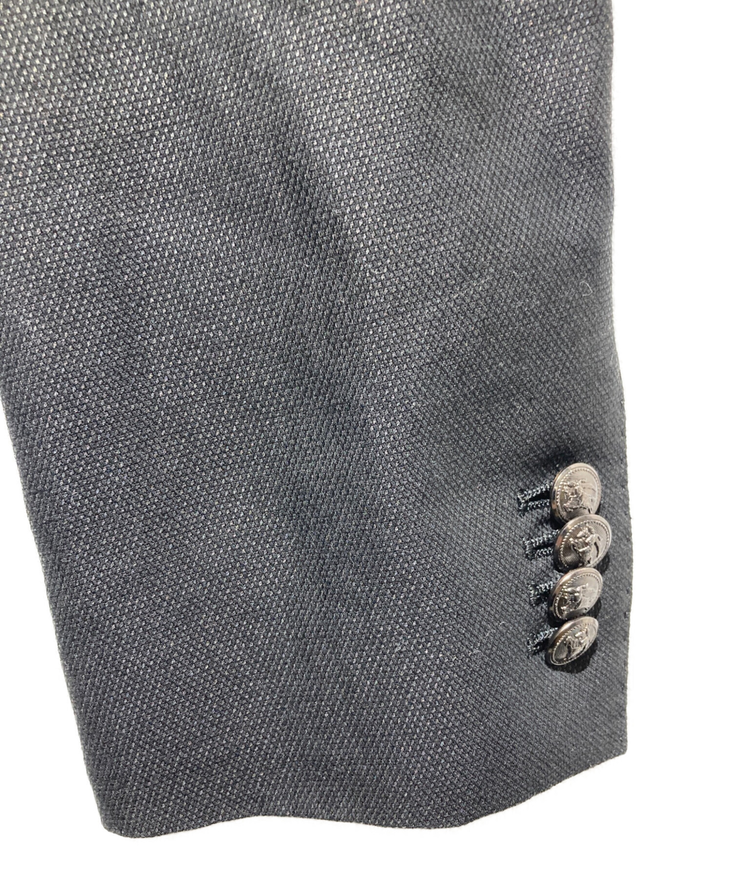 BURBERRY BLACK LABEL テーラードジャケット　リネン混 中古・古着通販】BURBERRY BLACK LABEL (バーバリーブラックレーベル