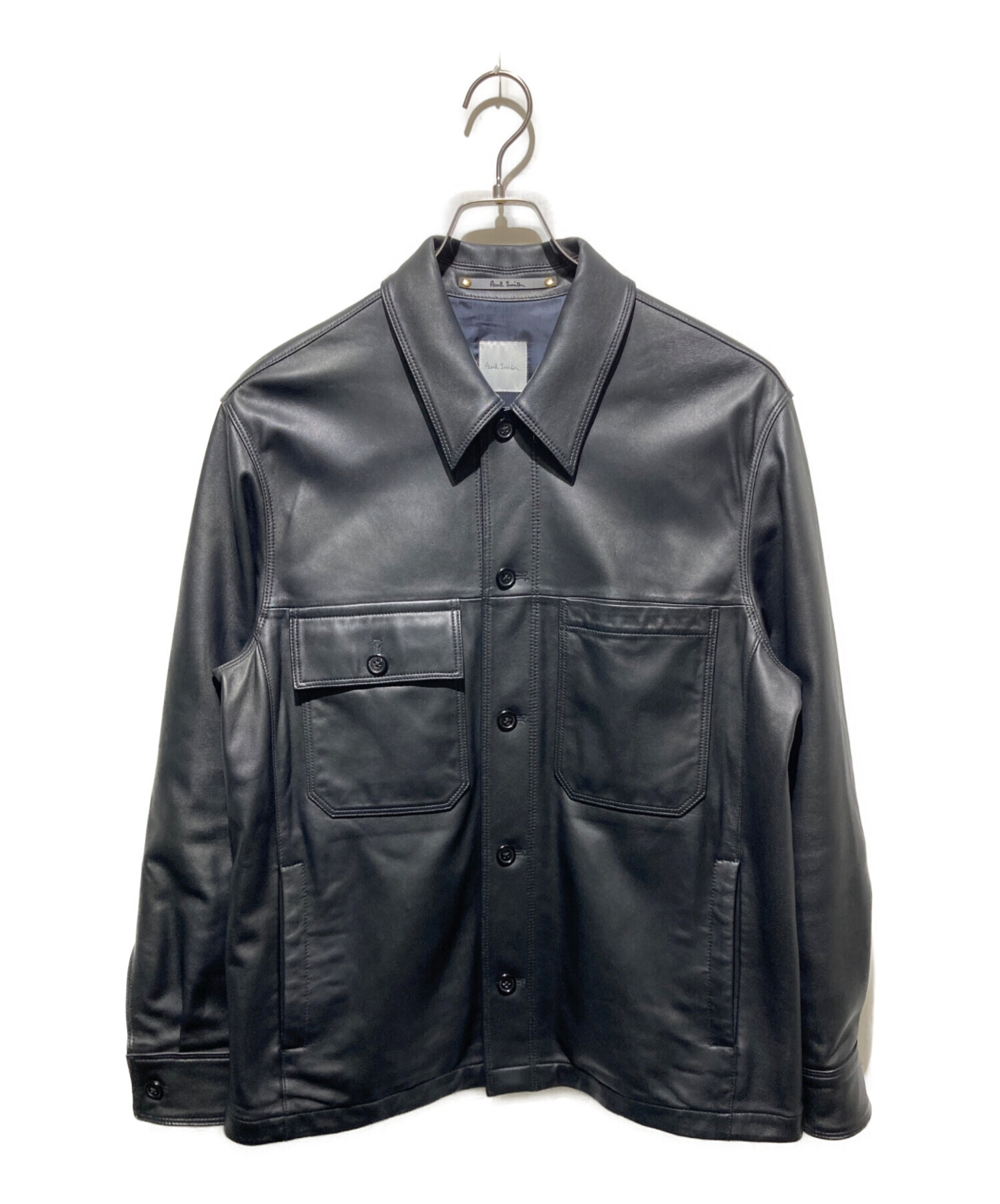 Paul Smith レザージャケット 中古・古着通販】PAUL SMITH (ポールスミス) アシンメトリーポケット