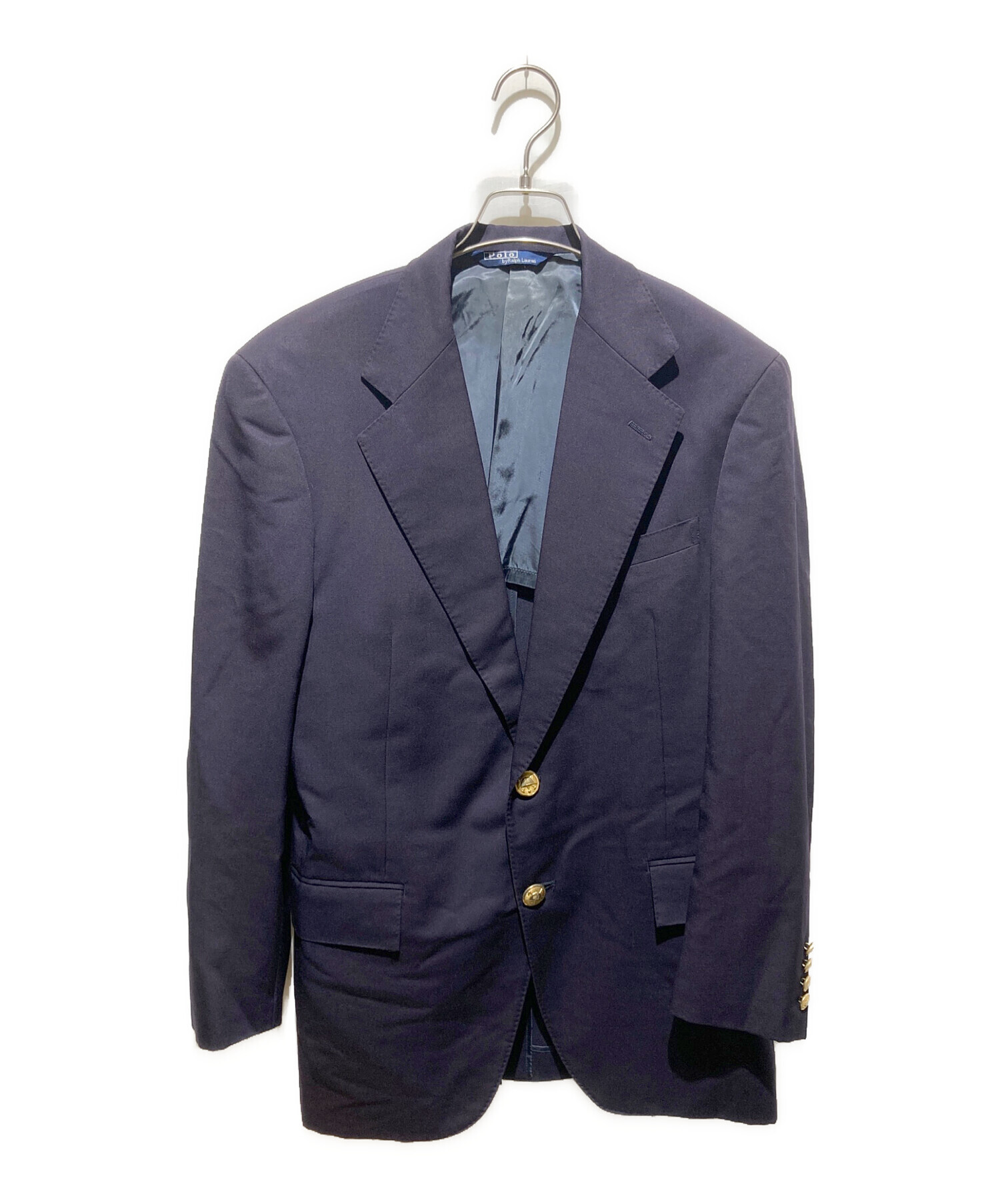 中古・古着通販】POLO RALPH LAUREN (ポロ・ラルフローレン) 金釦2B紺