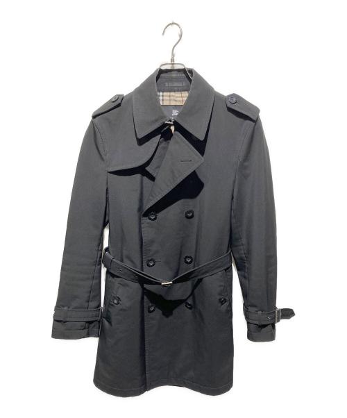 BURBERRY ベルト付 総ノバチェック コート 中古・古着通販】BURBERRY BLACK LABEL (バーバリーブラックレーベル