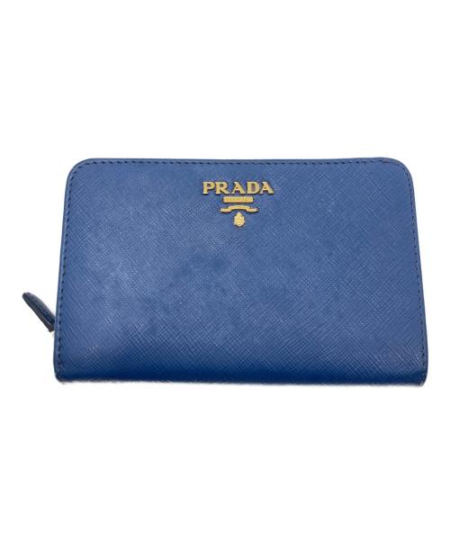 中古・古着通販】PRADA (プラダ) サフィアーノ ラウンドファスナー財布