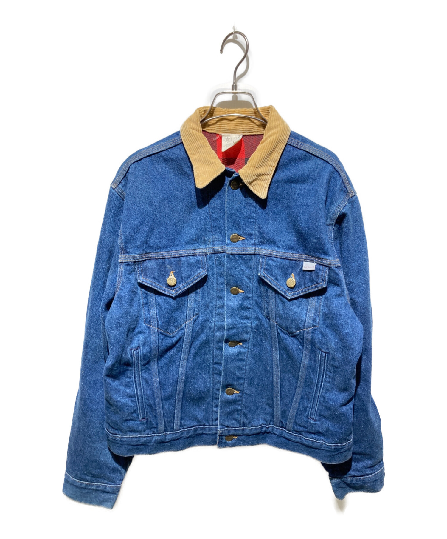 中古・古着通販】CarHartt (カーハート) 80's 裏地赤ネルデニム