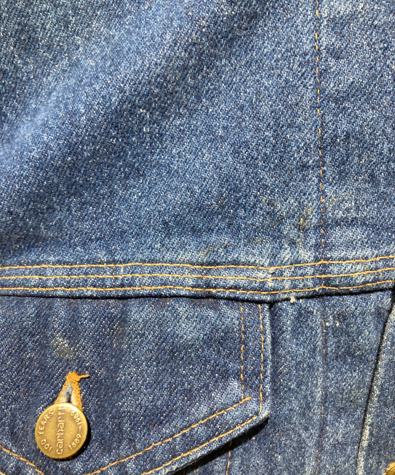 中古・古着通販】CarHartt (カーハート) 80's 裏地赤ネルデニム