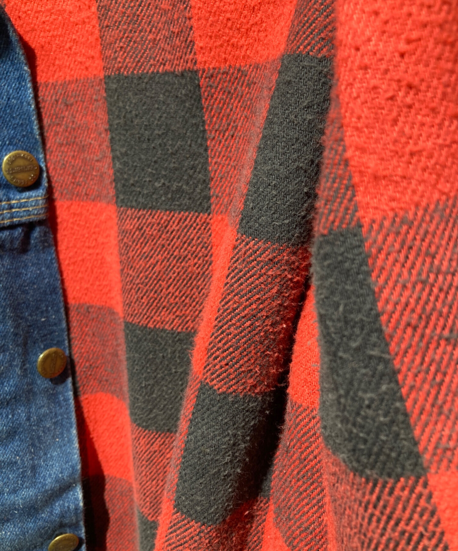 中古・古着通販】CarHartt (カーハート) 80's 裏地赤ネルデニム