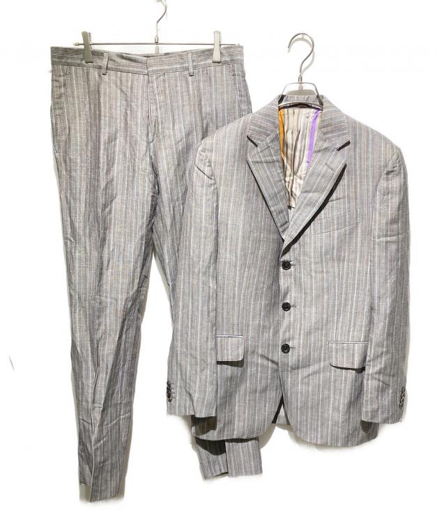 中古・古着通販】ETRO (エトロ) 裏地ストライプリネン混セットアップ