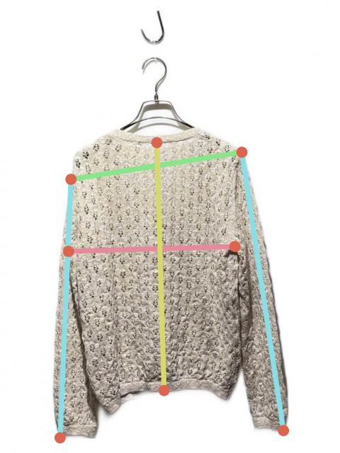 マドモアゼルノンノン カーディガン L 白 タグ付き 未使用 綿100% 中古・古着通販】Mademoiselle NON NON (マドモアゼルノンノン) ニット