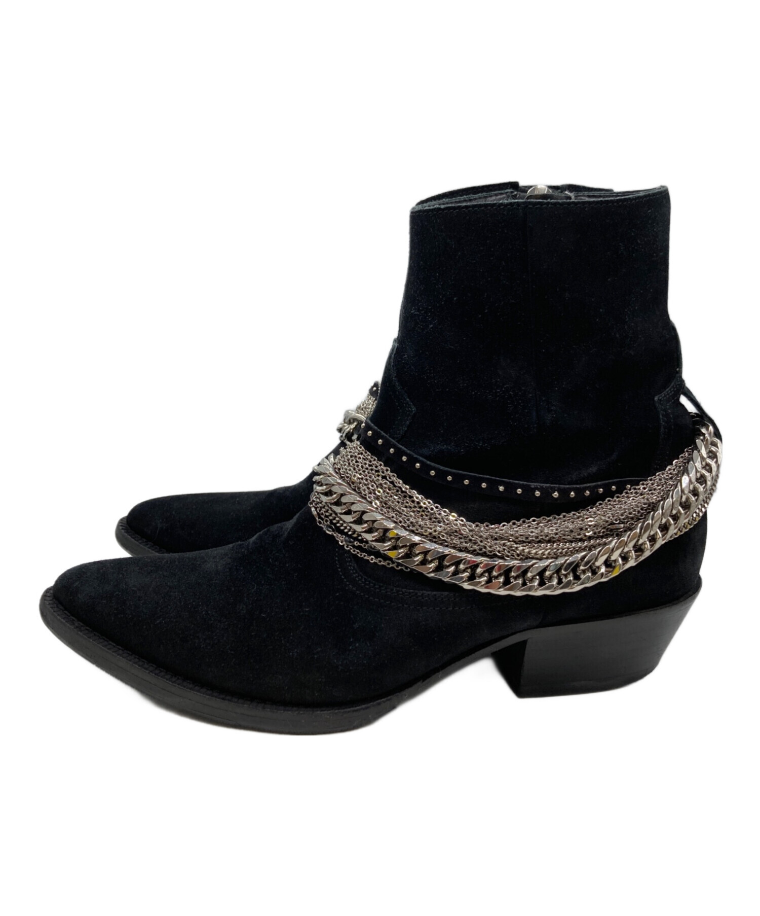 中古・古着通販】AMIRI (アミリ) Chain Embellished Ankle Boots
