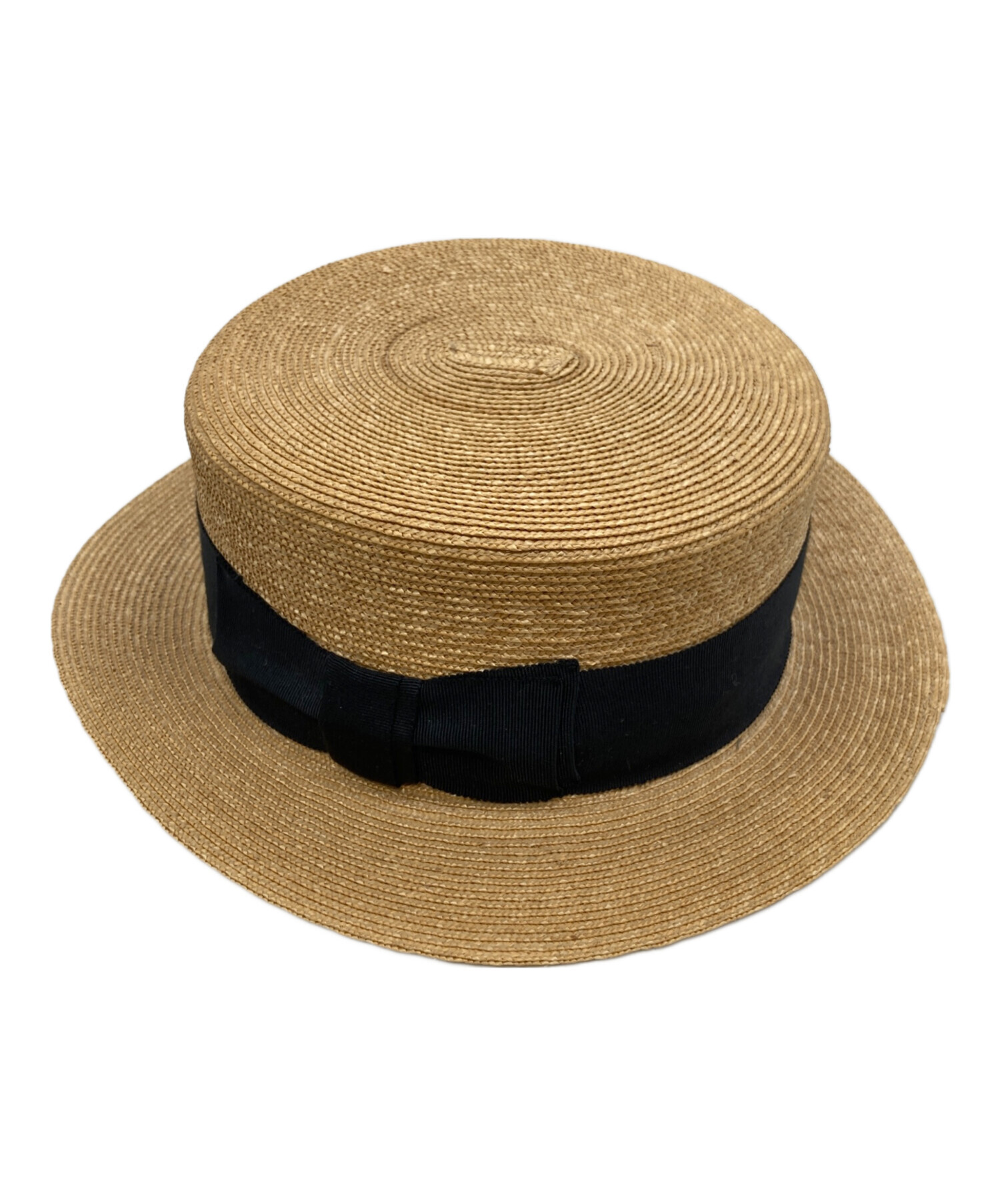 【新品】CA4LA　BRAID BOATERHAT　カシラ　カンカン帽 中古・古着通販】CA4LA (カシラ) カンカン帽 ベージュ サイズ:M