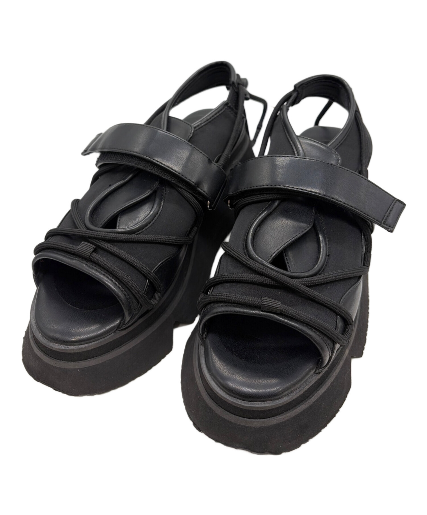 中古・古着通販】UN3D. (アンスリード) WAVE CODE VOLUME SOLE SANDALS