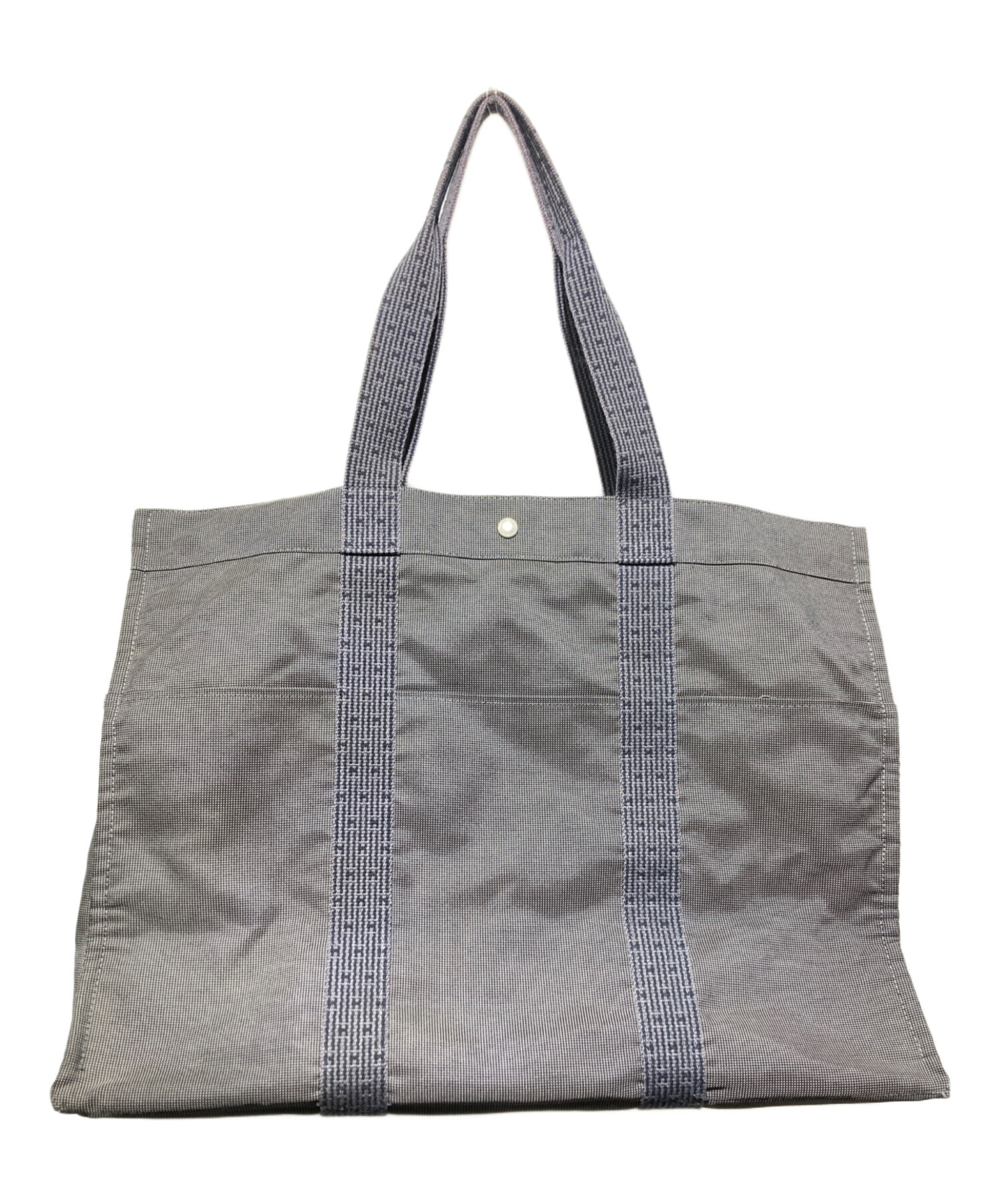 HERMES エルメス エールライン トートバッグ グレー 中古・古着通販】HERMES (エルメス) エールライン TGMトートバッグ