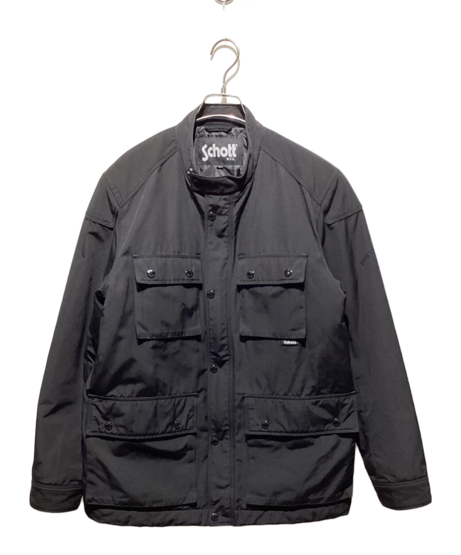 中古・古着通販】Schott (ショット) パフミリタリーブルゾン ブラック