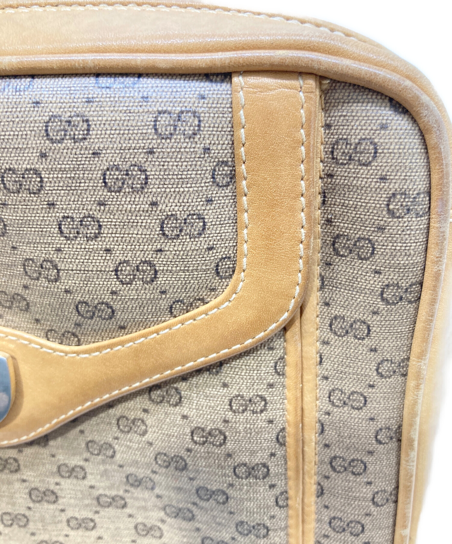 中古・古着通販】GUCCI (グッチ) マイクロGG柄ショルダーバック