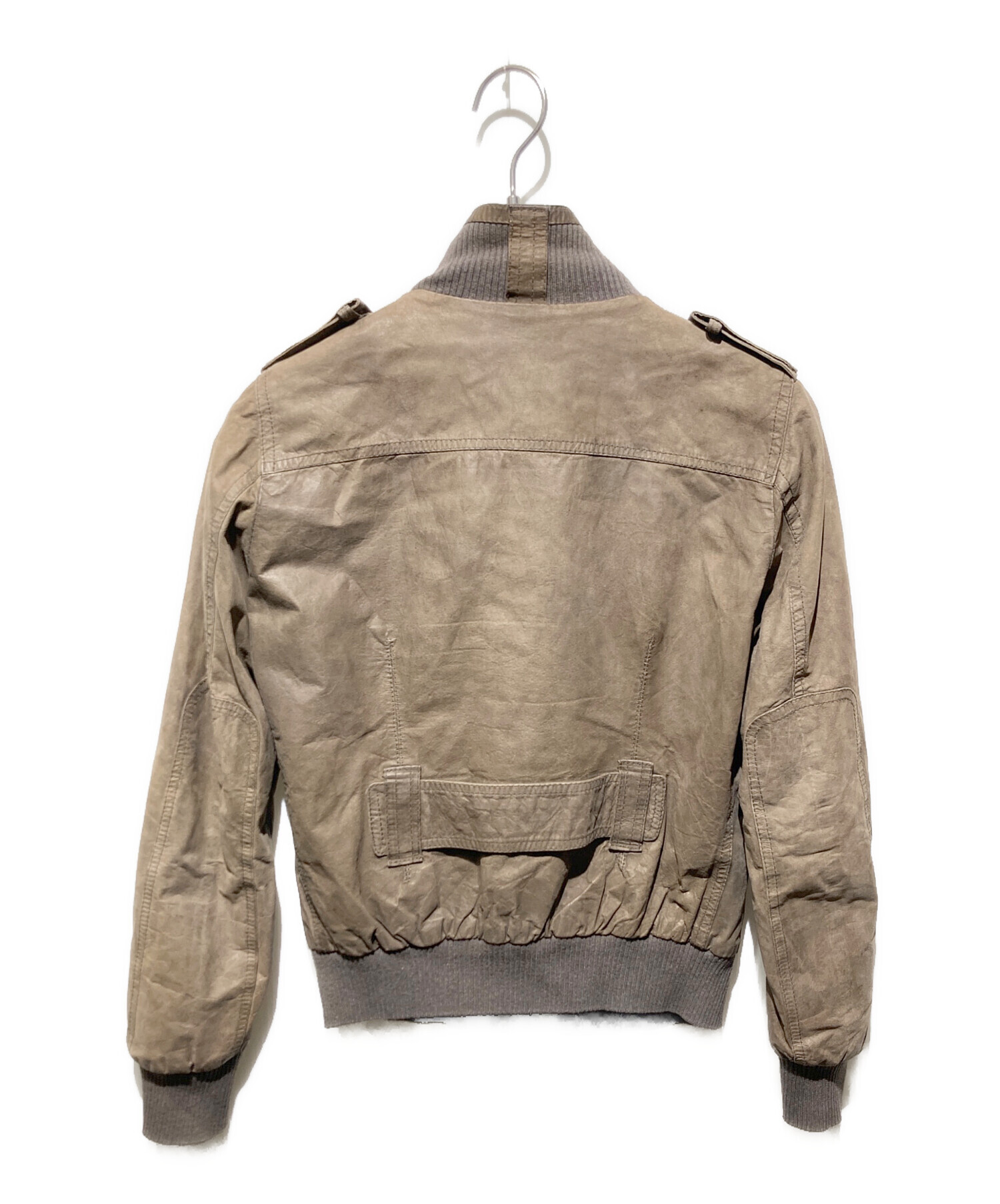 中古・古着通販】DACUTE (ダクテ) レザージャケット ブラウン サイズ 