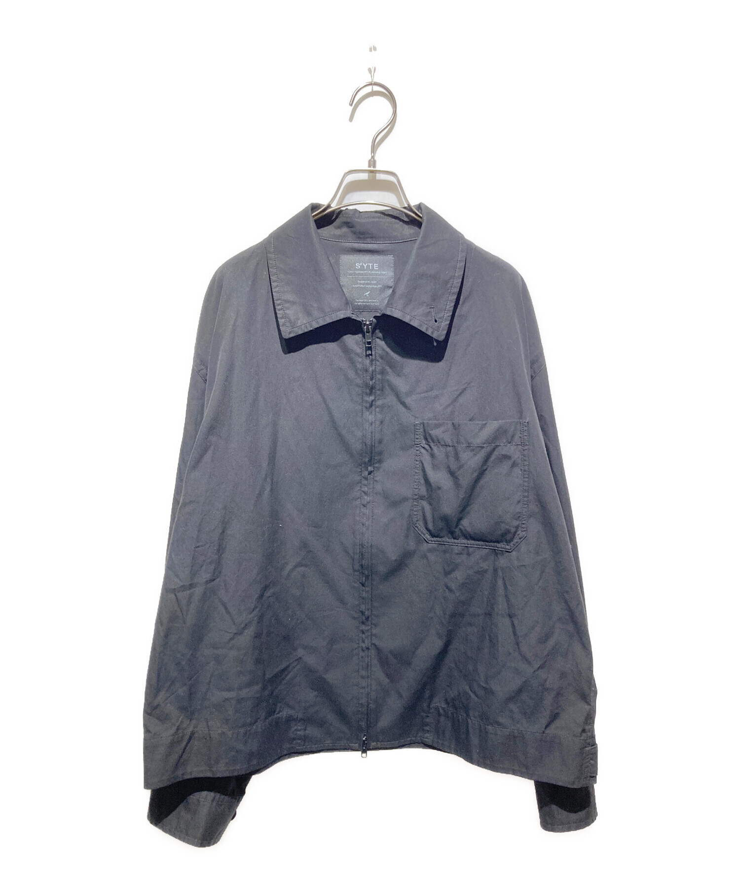 YOHJI YAMAMOTO ヨウジヤマモト カジュアルシャツ S グレー 【古着】【中古】【送料無料】 中古・古着通販】S'YTE Yohji Yamamoto (サイト ヨウジヤマモト) 100/2