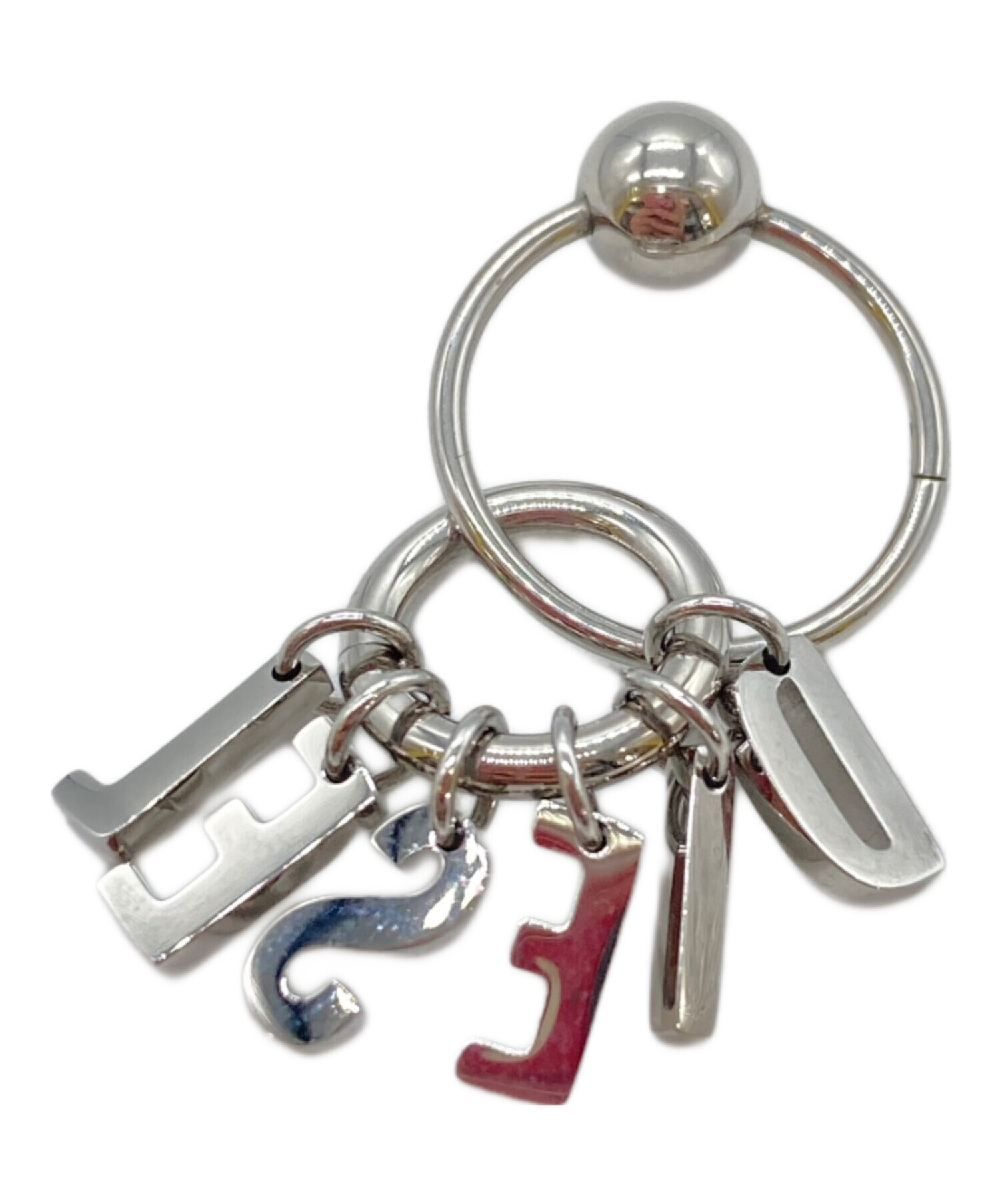 中古・古着通販】DIESEL (ディーゼル) ロゴプレートピアス シルバー