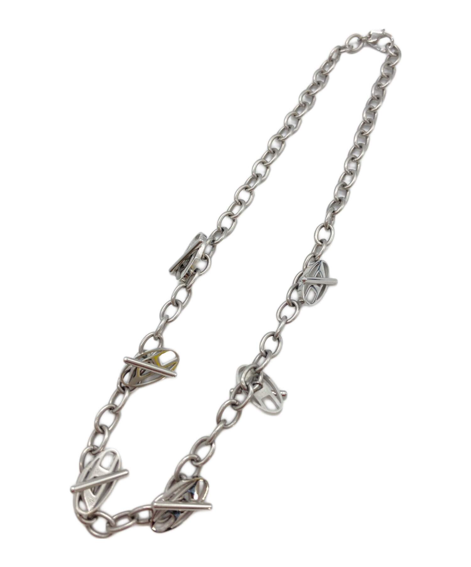 中古・古着通販】DIESEL (ディーゼル) ロゴチェーンネックレス