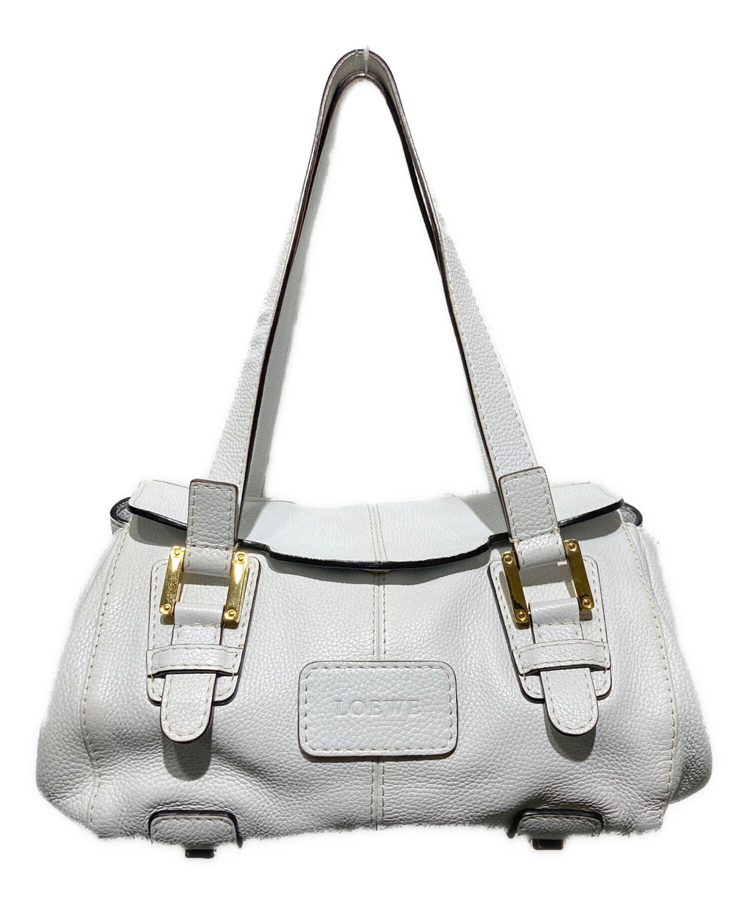 中古・古着通販】LOEWE (ロエベ) ワンショルダーバッグ ホワイト 