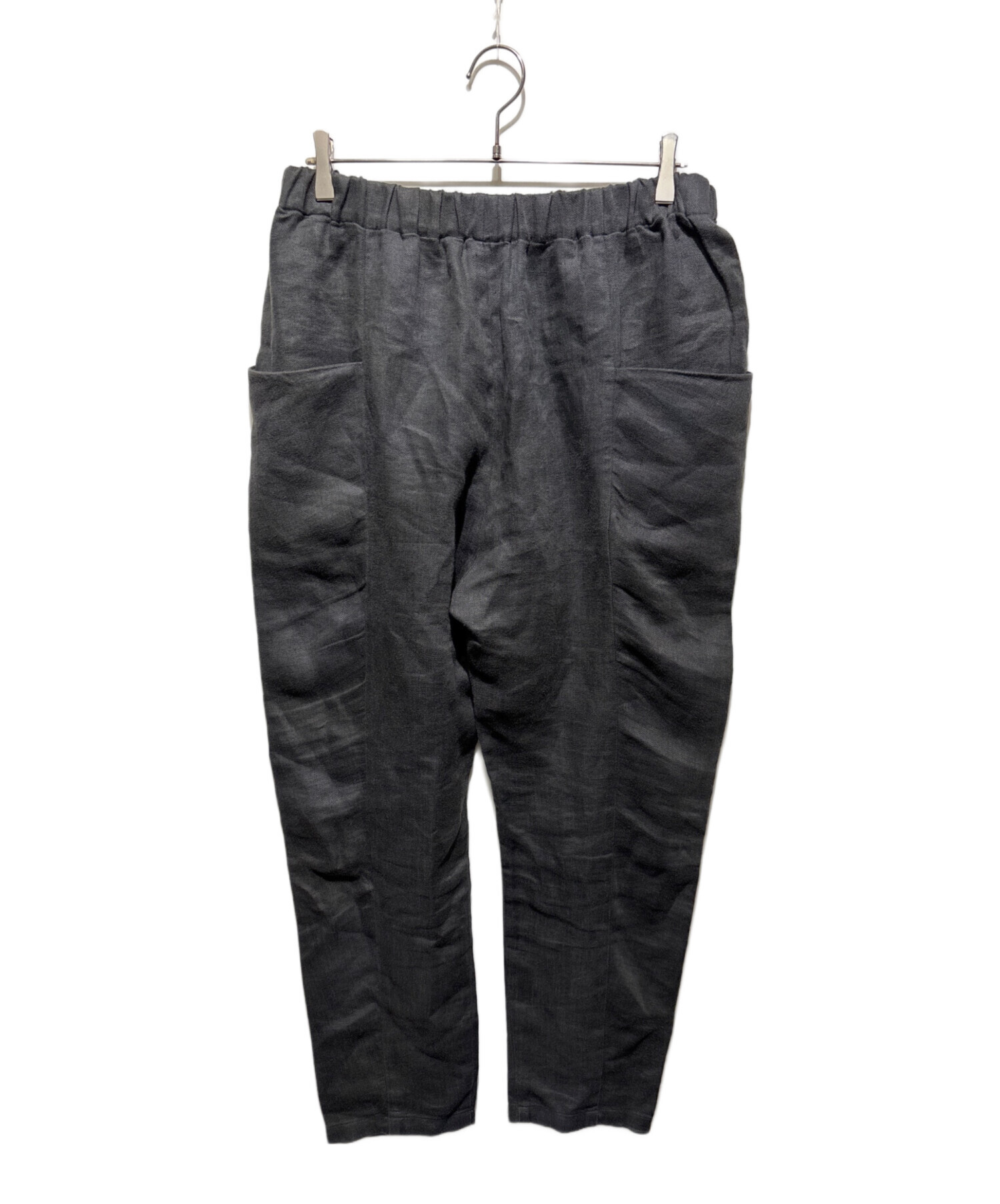 中古・古着通販】evam eva (エヴァムエヴァ) リネンパンツ グレー