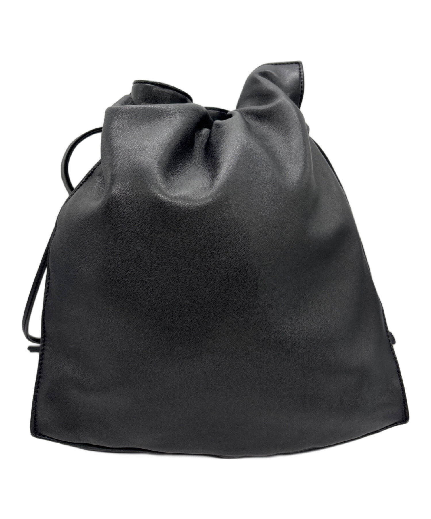 中古・古着通販】LOEWE (ロエベ) 巾着ショルダーバッグ ブラック 