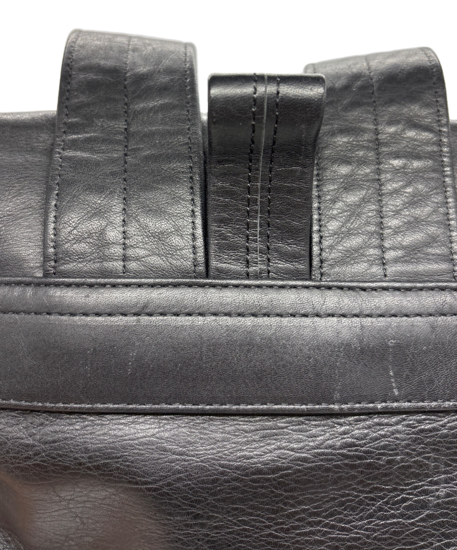 中古・古着通販】PORTER (ポーター) CORTINA/レザーリュック ブラック
