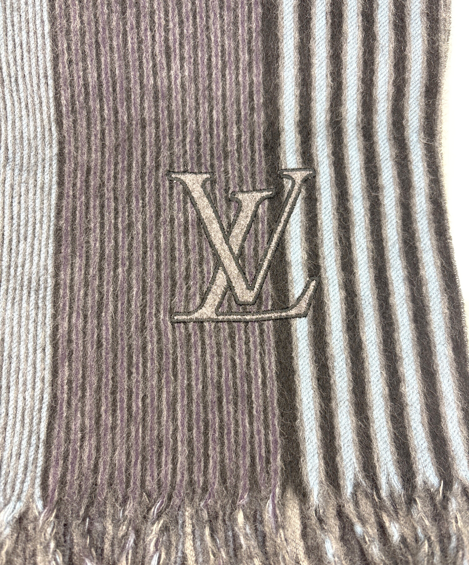 中古・古着通販】LOUIS VUITTON (ルイ ヴィトン) ロゴ刺繍 カシミヤ混