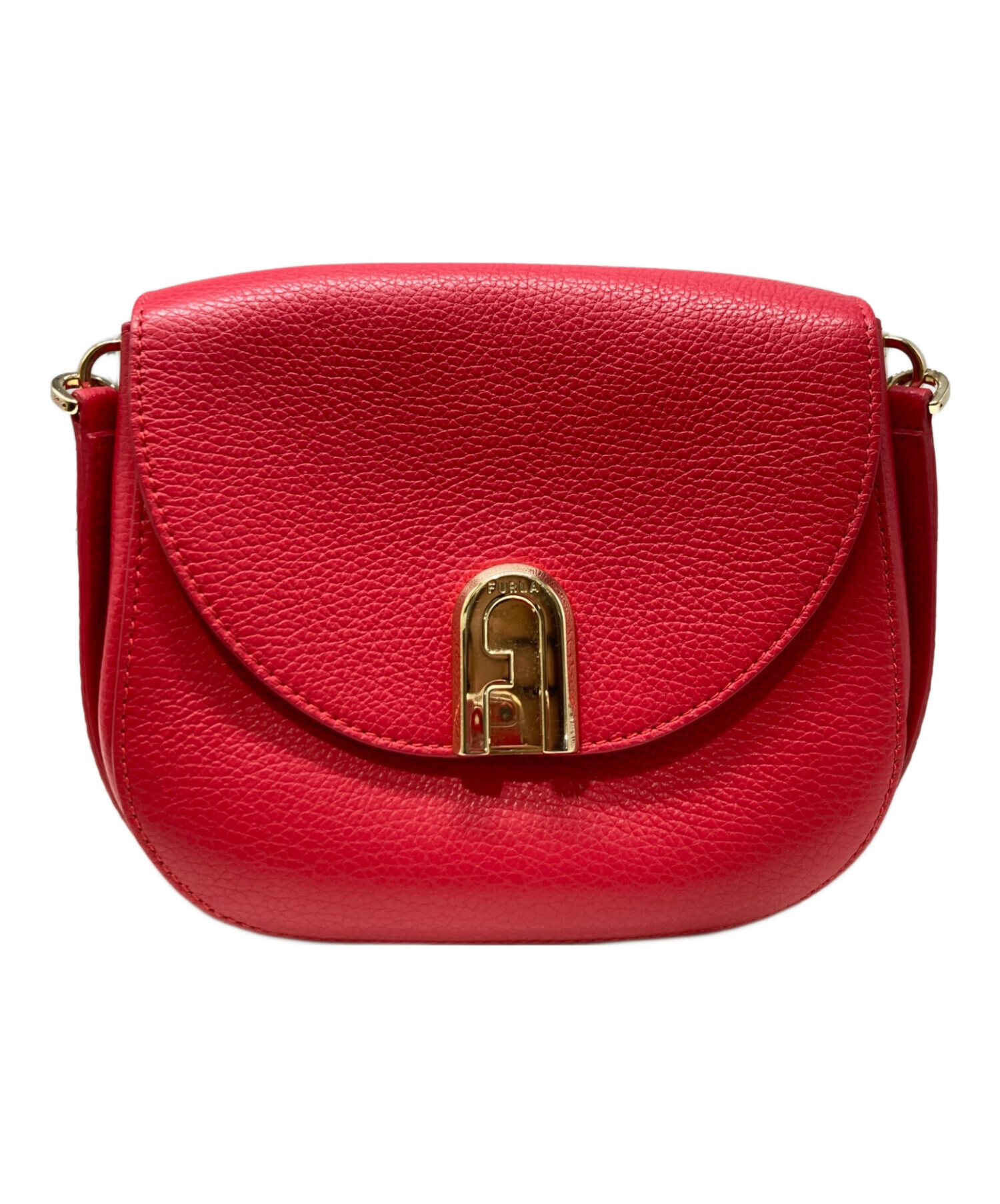 FURLA フルラ　ボルドー 2ways ショルダーバッグ 中古・古着通販】FURLA (フルラ) 2WAYショルダーバッグ レッド