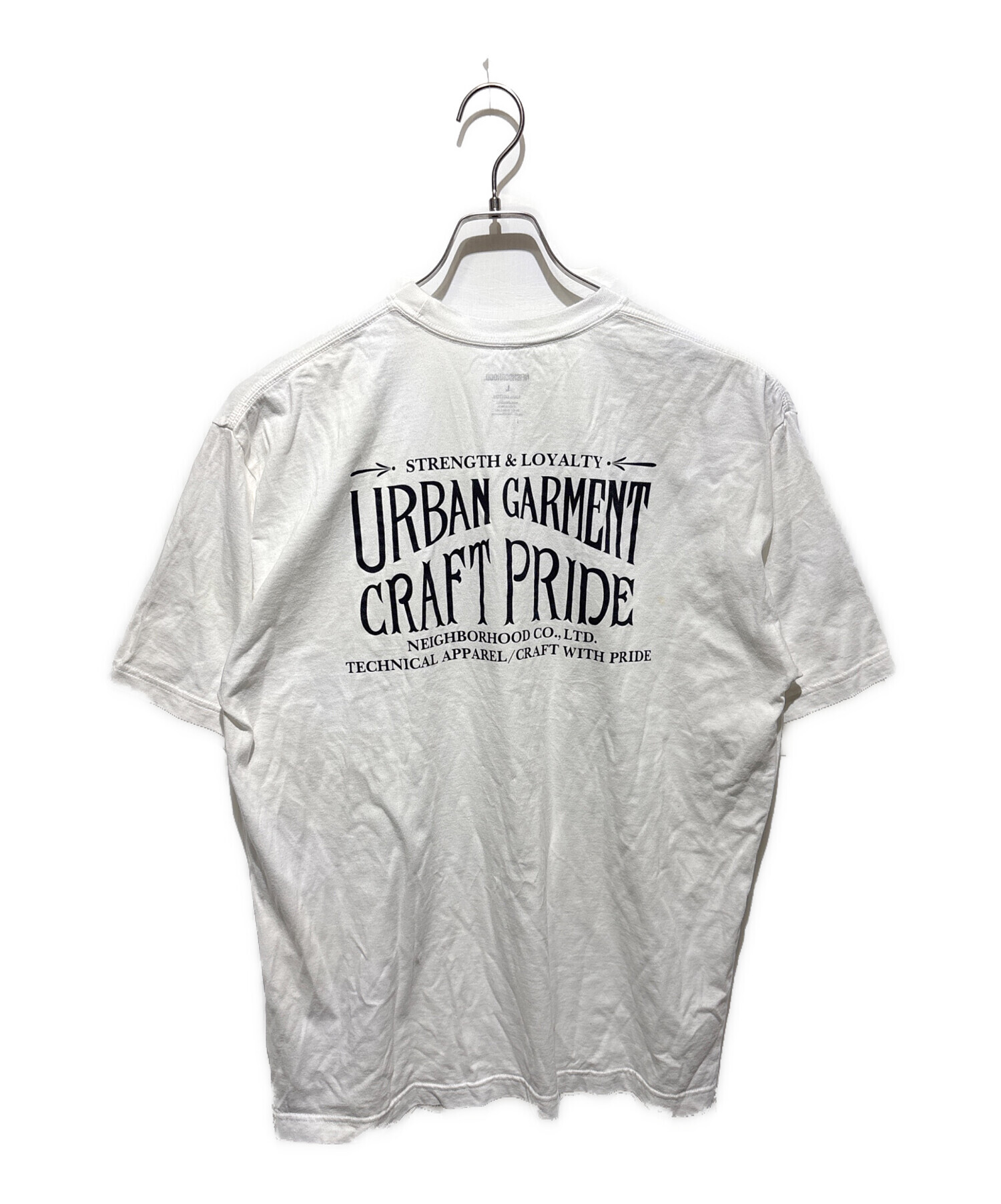 NEIGHBORHOOD Tシャツ ホワイト 新品未使用 中古・古着通販】NEIGHBORHOOD (ネイバーフッド) ロゴTシャツ