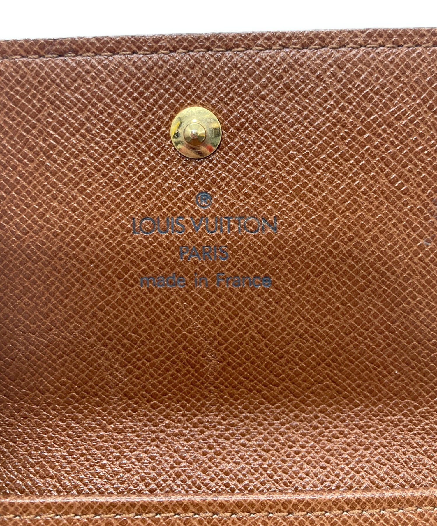 【中古品】ルイ・ヴィトン 三つ折り財布 ブラウン　LOUISVUITTON 正規 中古・古着通販】LOUIS VUITTON (ルイ ヴィトン) 3つ折り財布 ブラウン