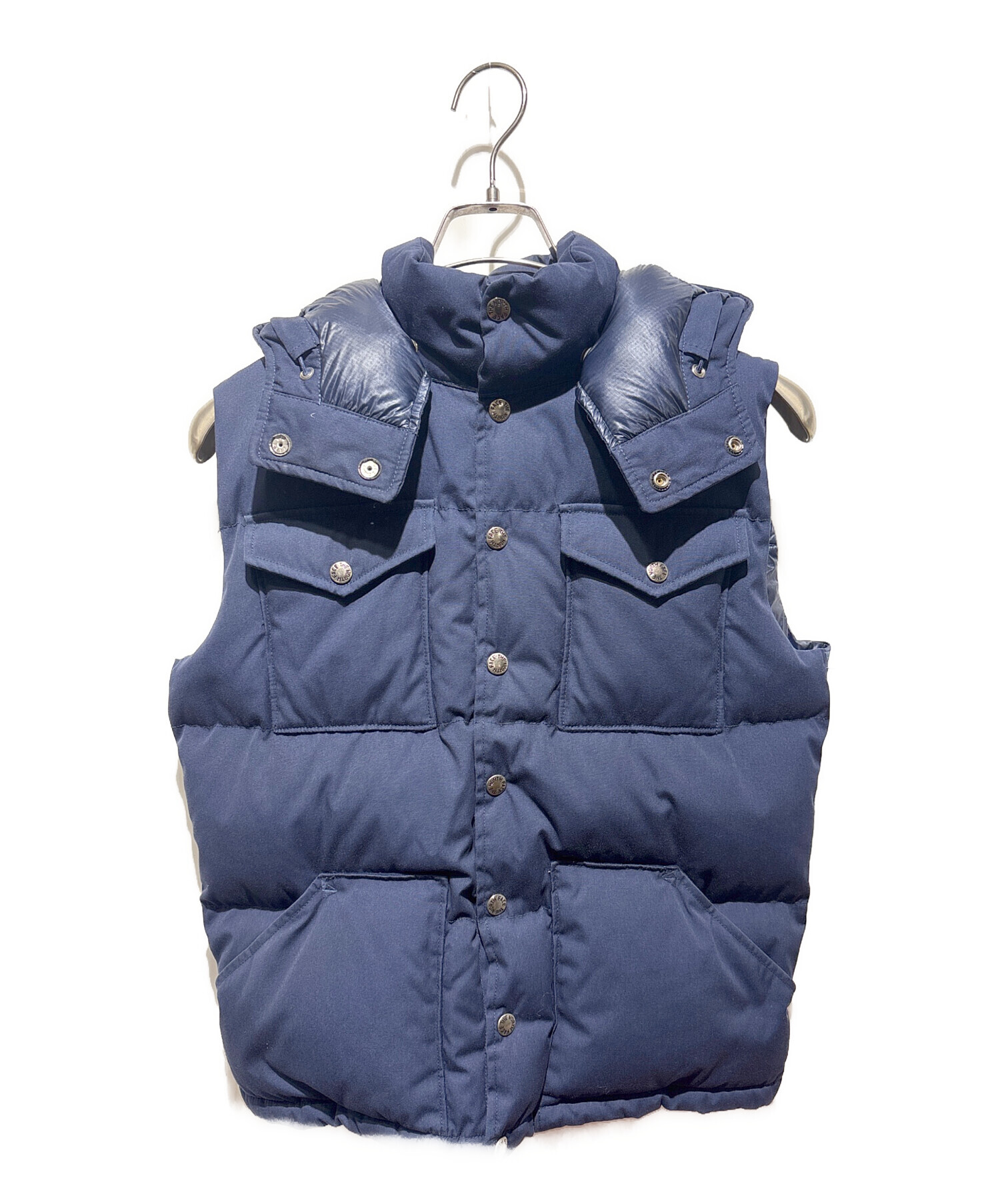 ノースフェイス　パープルレーベル　ダウンベスト　ネイビー　メンズ　フード付 中古・古着通販】THE NORTHFACE PURPLELABEL (ザ・ノースフェイス