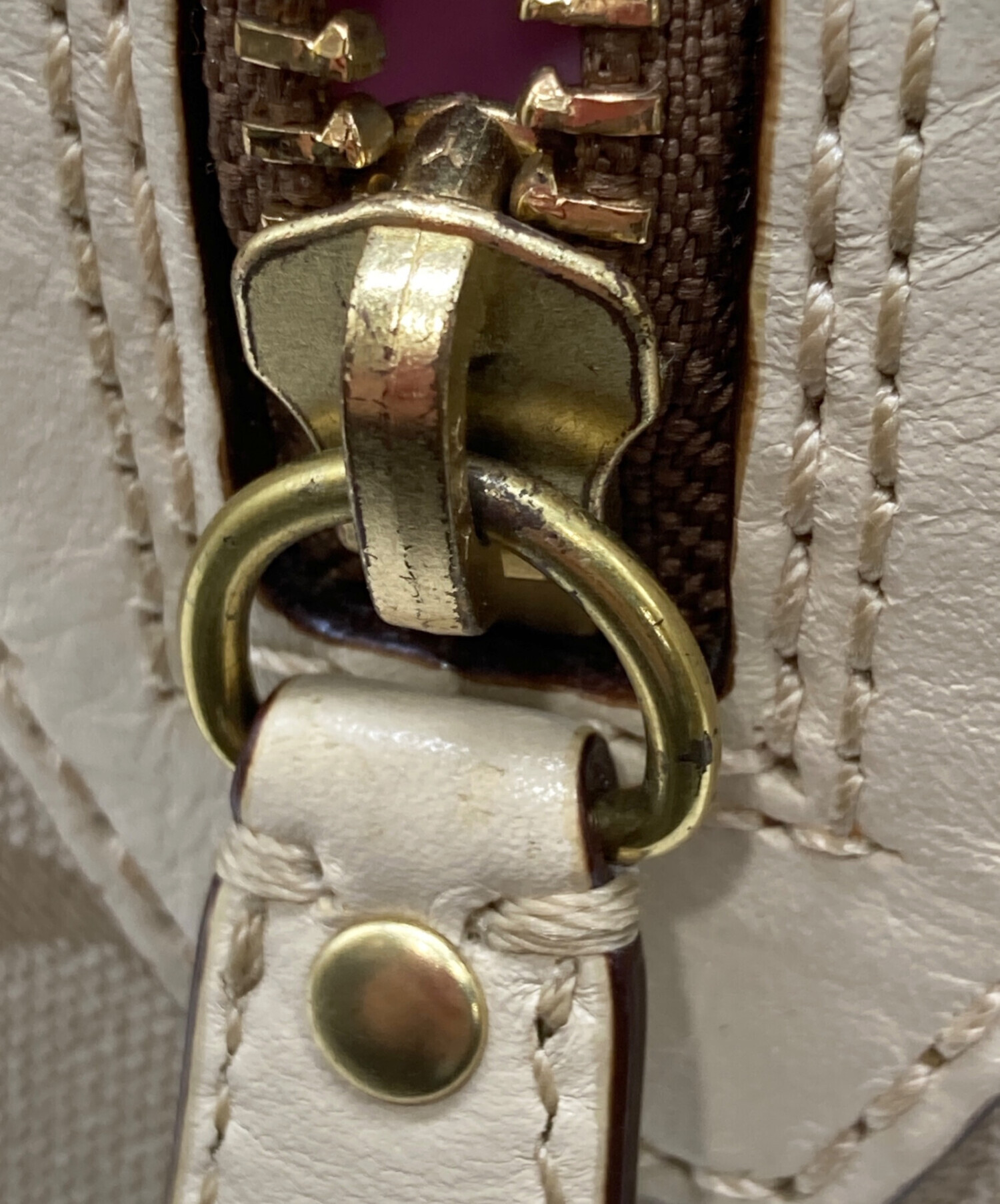 中古・古着通販】COACH (コーチ) ヘリテージ ストライプ ハンドバッグ
