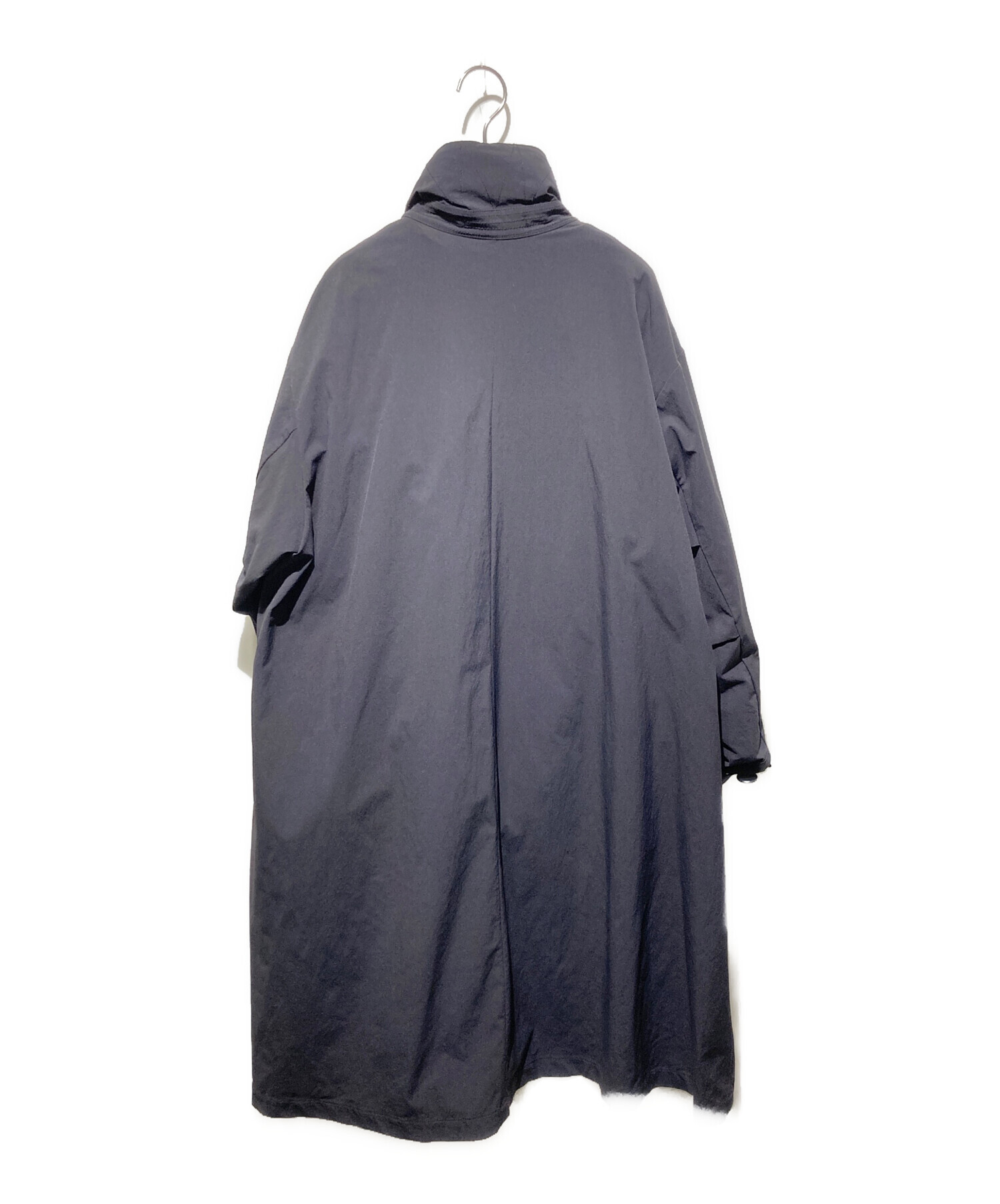 中古・古着通販】ZUCCA (ズッカ) ナイロンクロスコート ブラック
