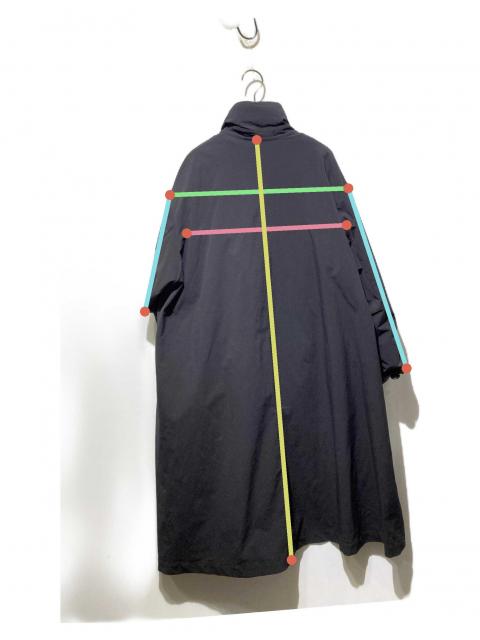 zucca 2008 アーカイブ 古着 ZU-83 光沢 モッズコート 中古・古着通販】ZUCCA (ズッカ) ナイロンクロスコート ブラック