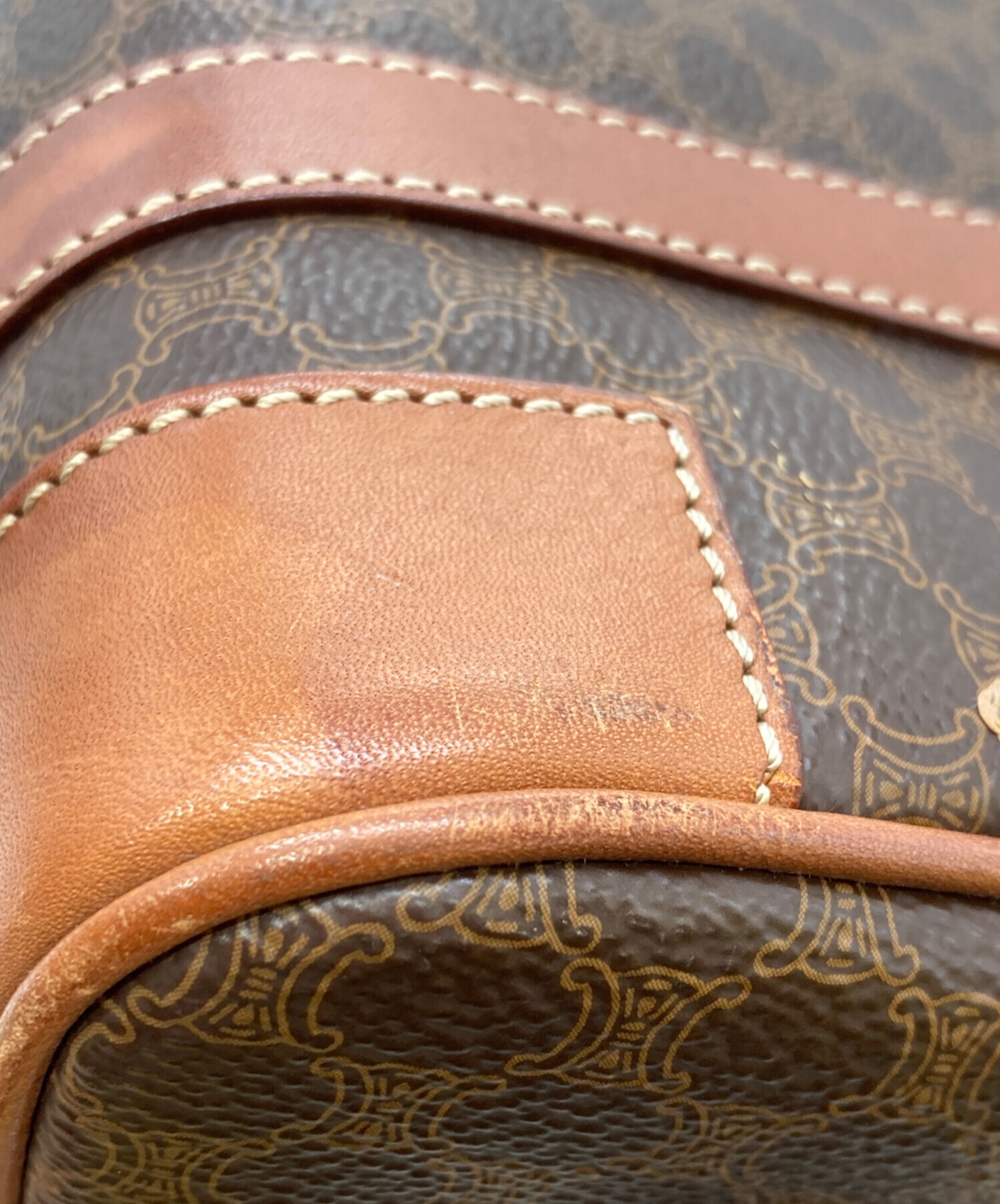 中古・古着通販】CELINE (セリーヌ) マカダム柄ミミニボストンバッグ