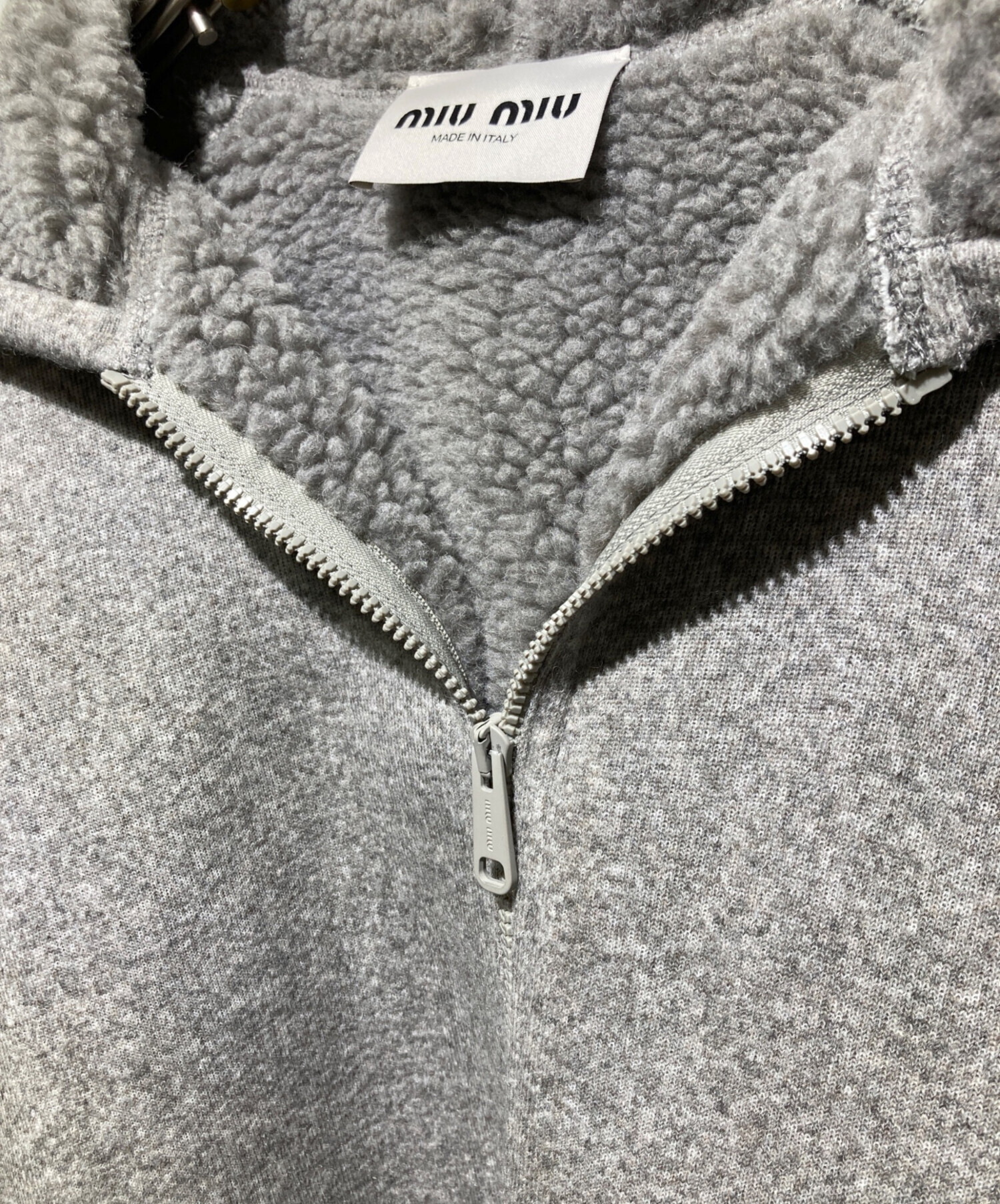 中古・古着通販】MIU MIU (ミュウミュウ) ウールフリース ジップ 