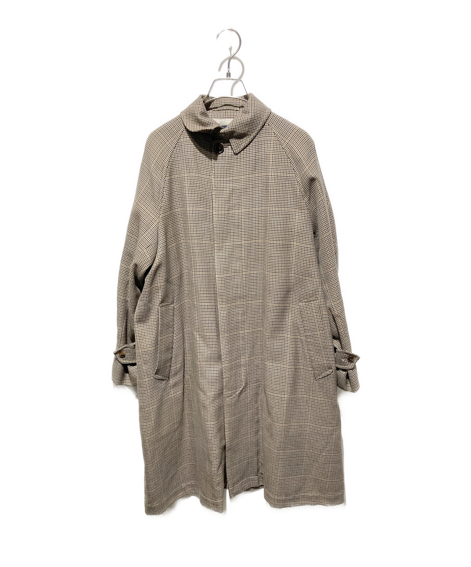 Orcival 千鳥格子柄 ステンカラーコート 中古・古着通販】ORCIVAL (オーシバル) 千鳥格子ステンカラーコート
