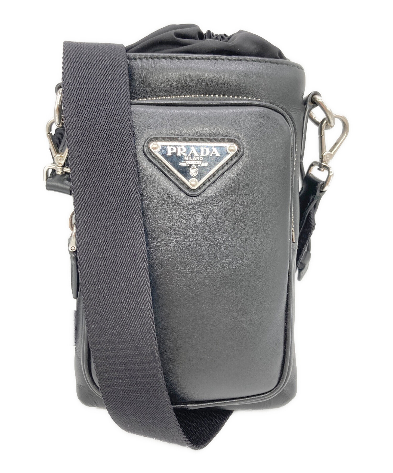 中古・古着通販】PRADA (プラダ) レザー スマートフォンケース