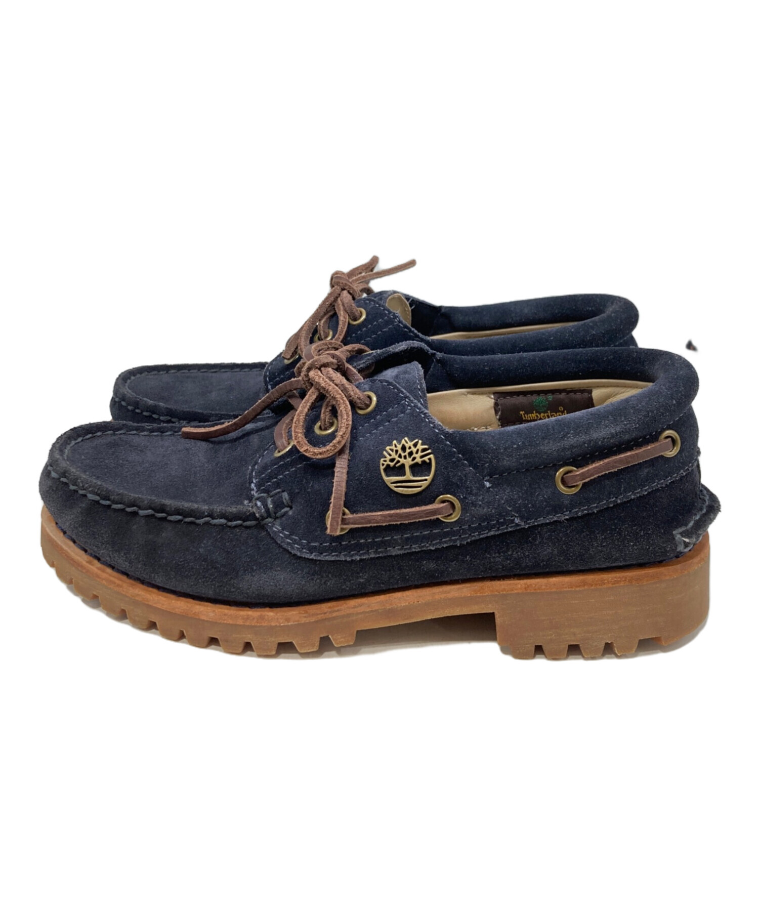 Timberland ネイビー　デッキシューズ 中古・古着通販】Timberland (ティンバーランド) 3-EYE ラグハンド