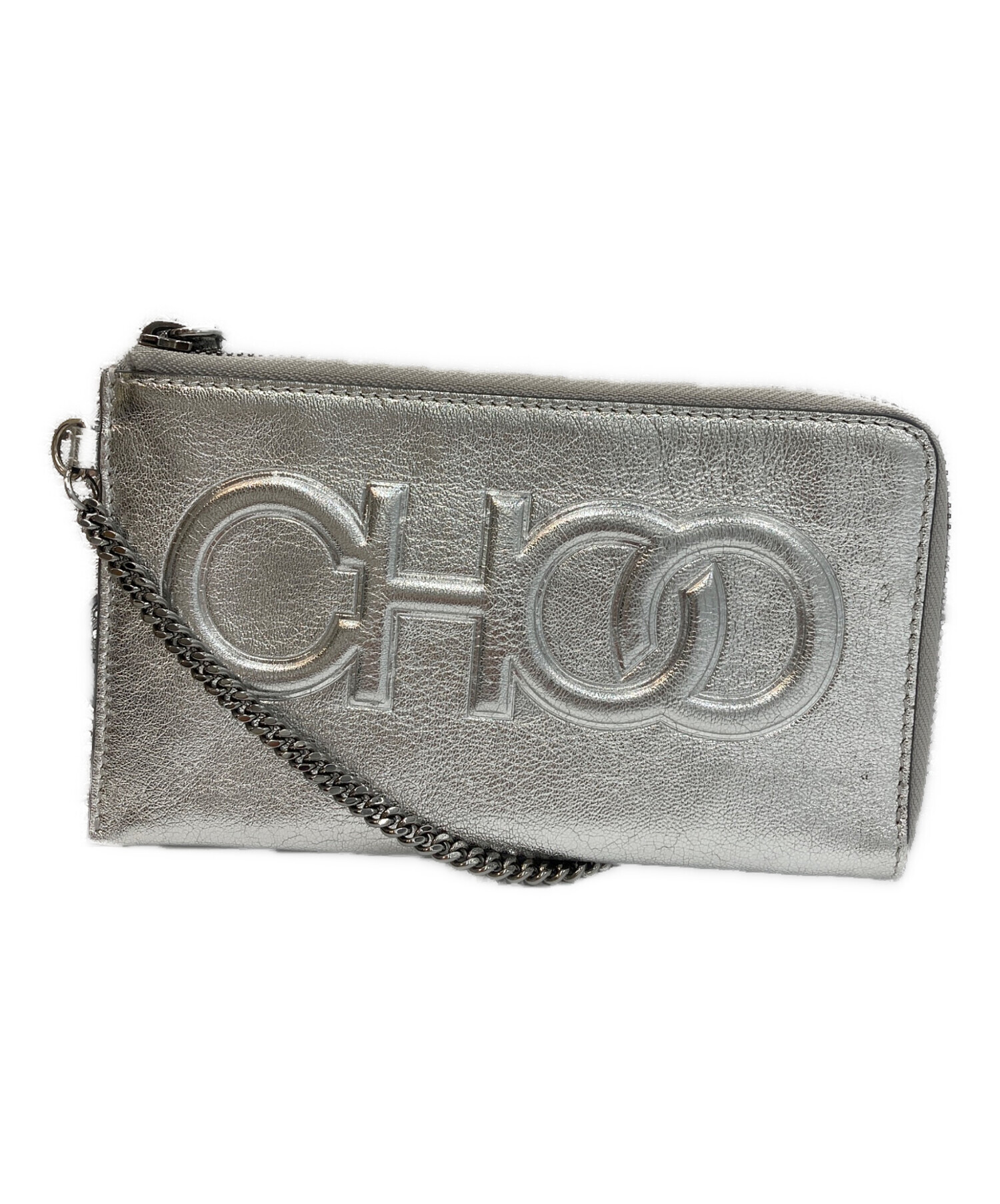 ジミーチュウ　ミニポシェット　シルバー Jimmy Choo シルバー スマホショルダー ジミーチュウ JIMMY CHOO