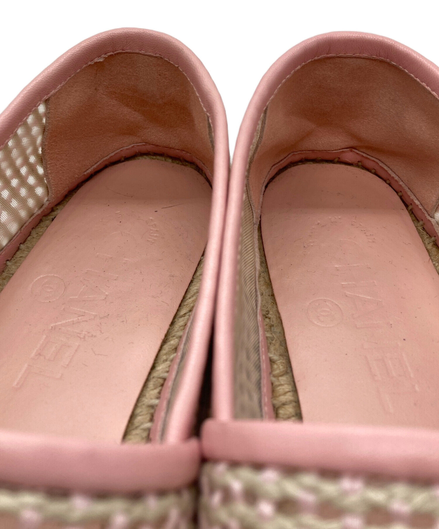 中古・古着通販】CHANEL (シャネル) エスパドリーユ ピンク サイズ:36