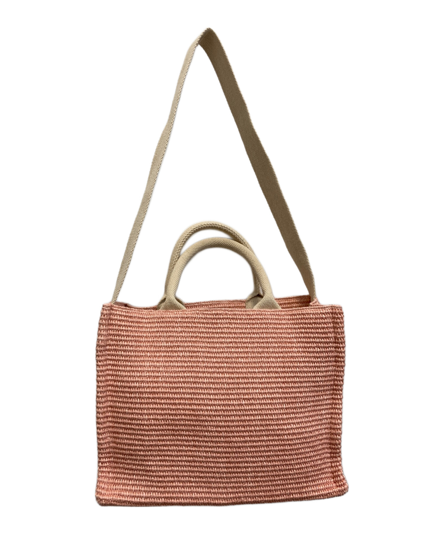 中古・古着通販】MARNI (マルニ) 2WAYカゴバッグ ピンク サイズ:表記 