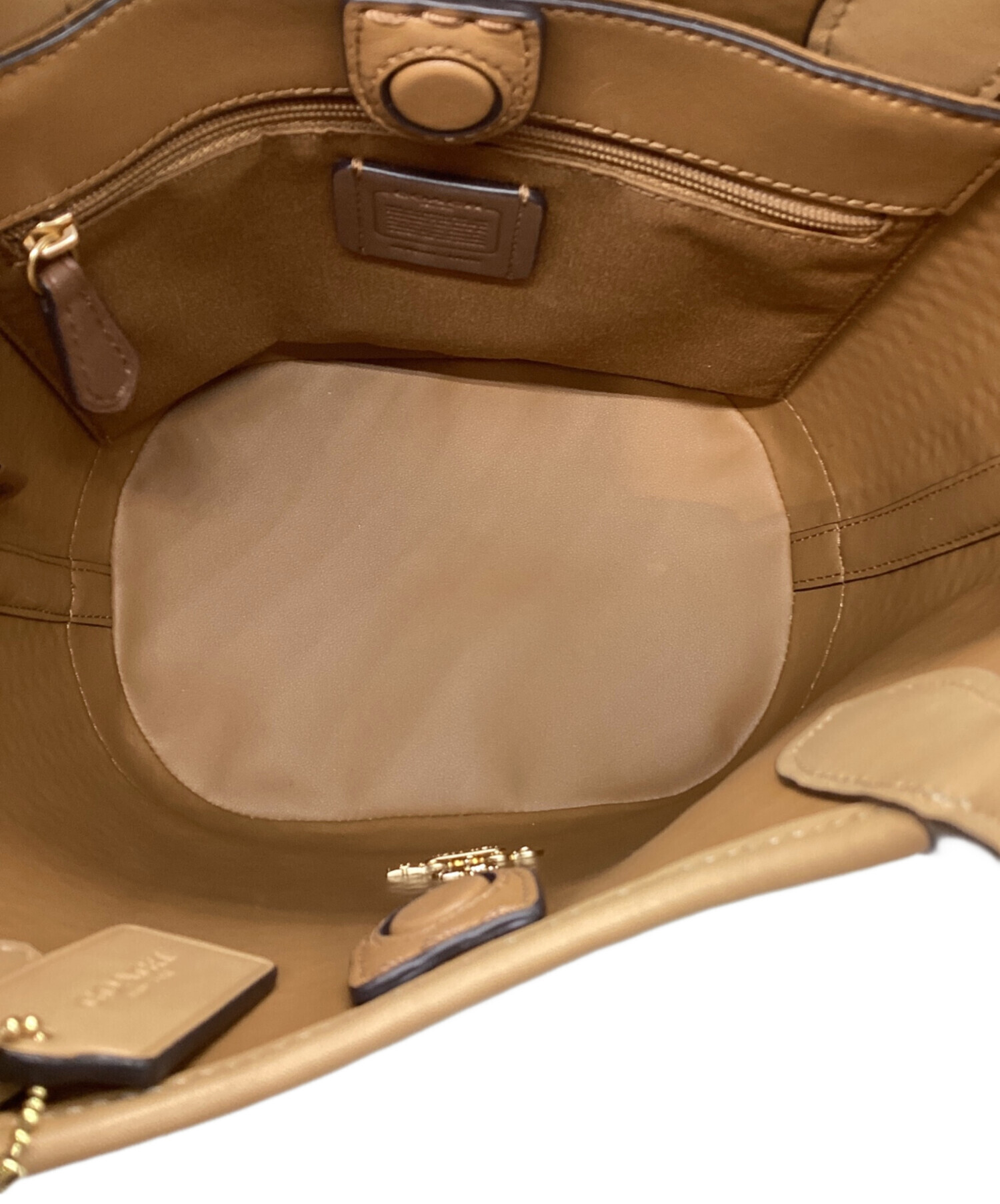 Coach かごバッグ ベージュ COACH（コーチ）の「ローグ 20・クロシェ（かごバッグ）」 - WEAR