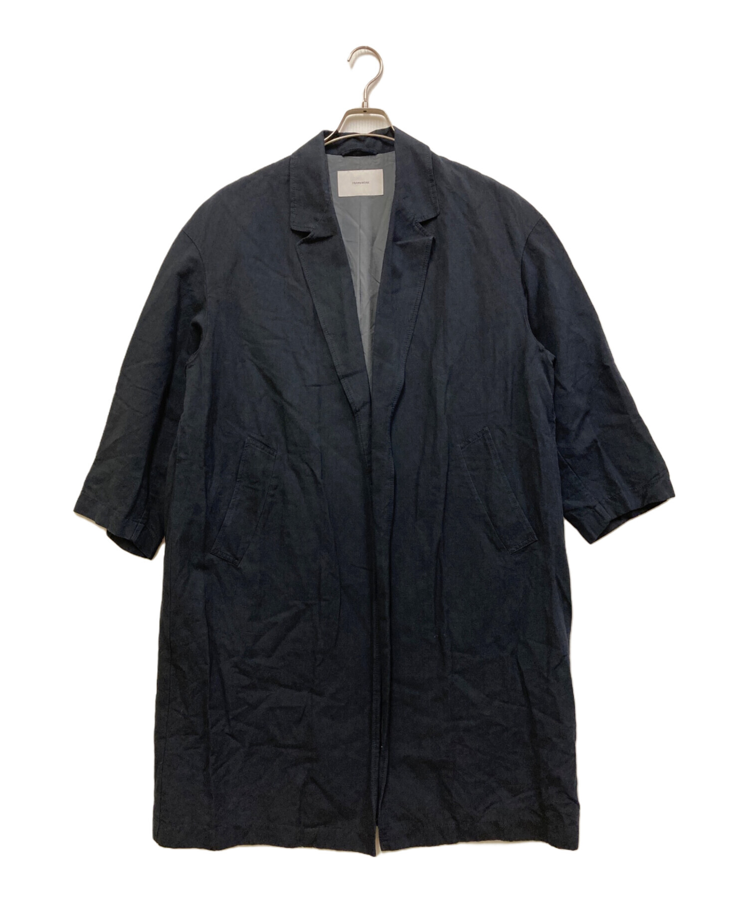 中古・古着通販】FRAMeWORK (フレームワーク) 綿麻ポプリンコート