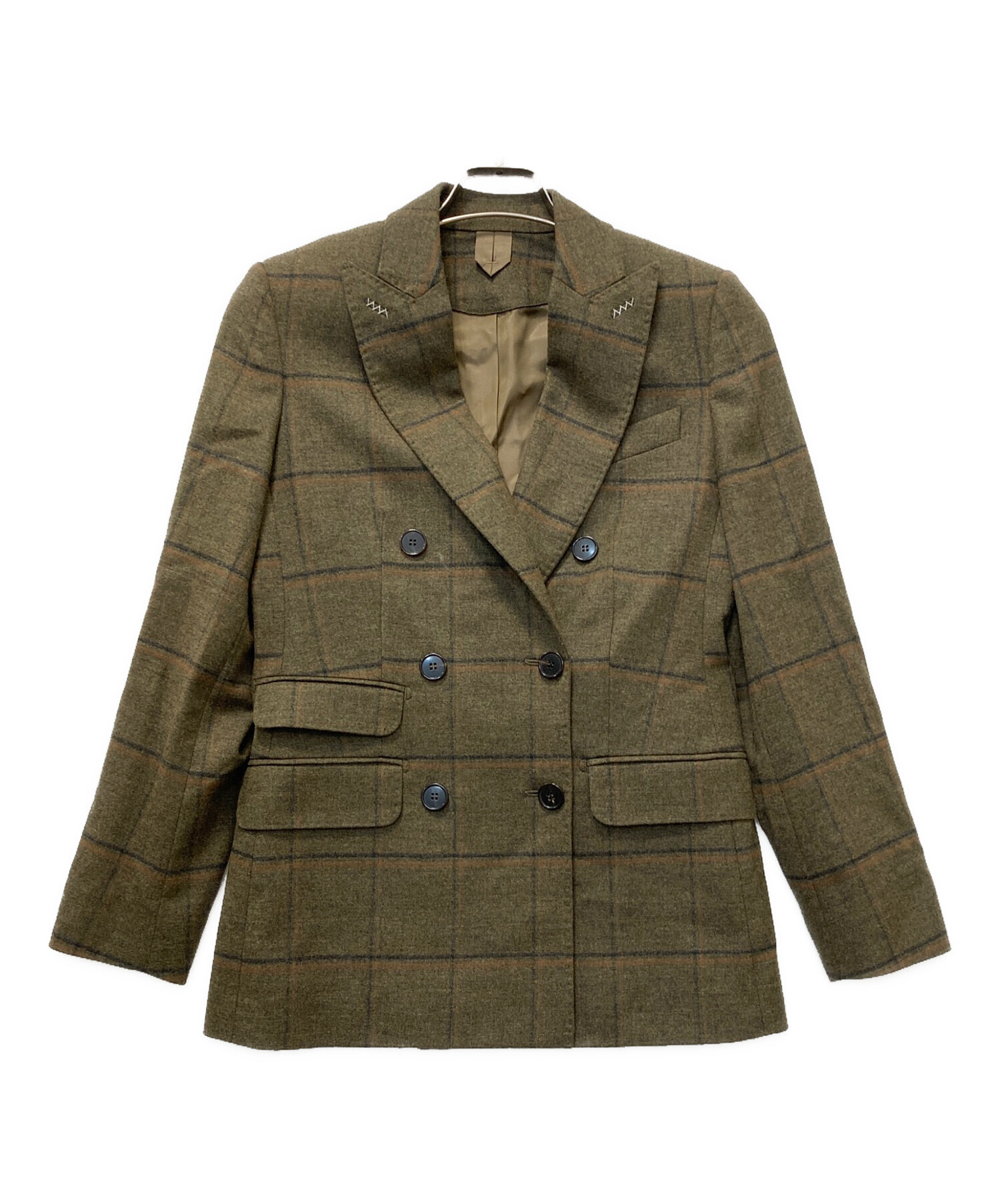 中古・古着通販】MaxMara (マックスマーラ) グレンチェックダブル 