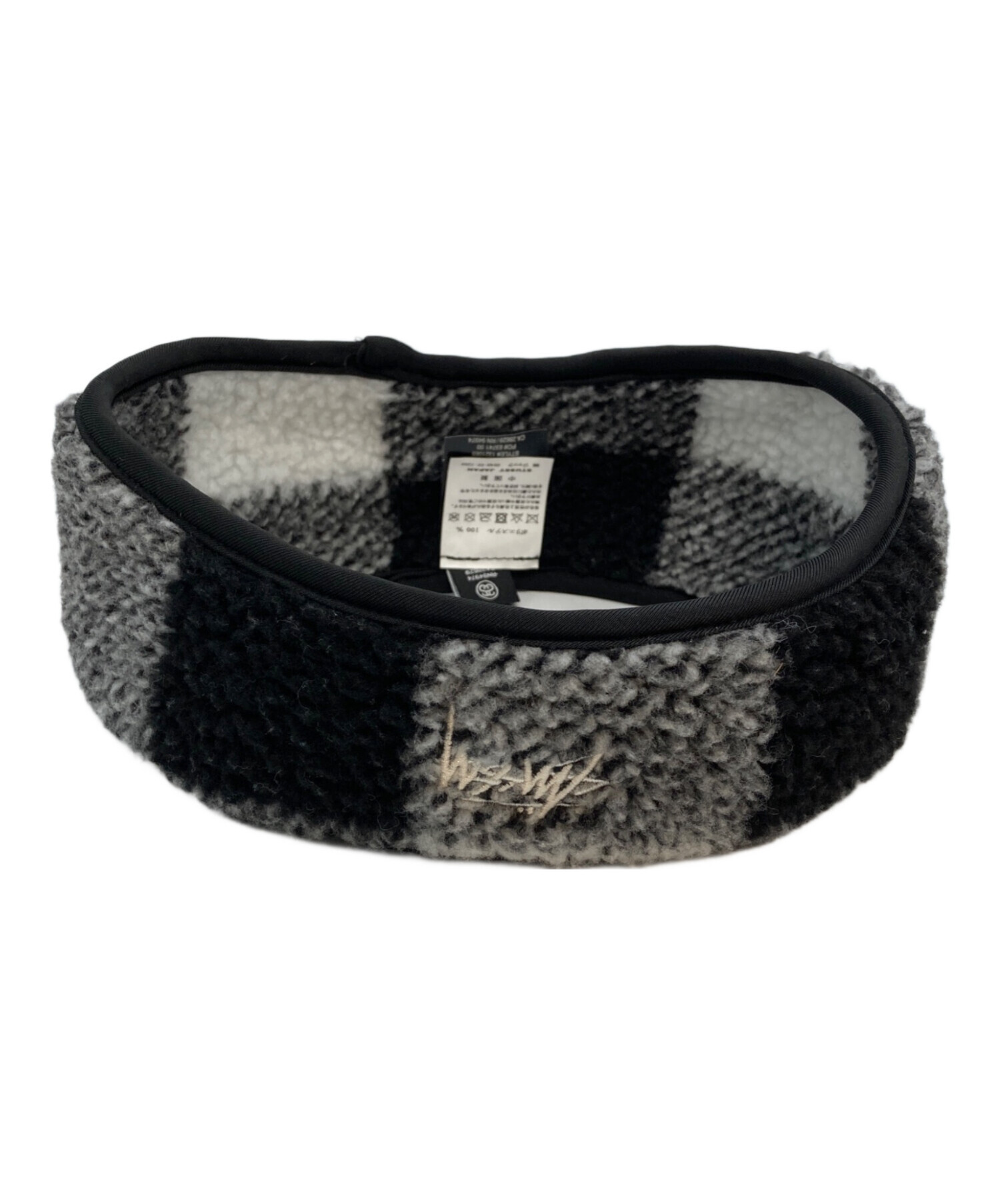 中古・古着通販】stussy (ステューシー) ヘアバンド ブラック×グレー